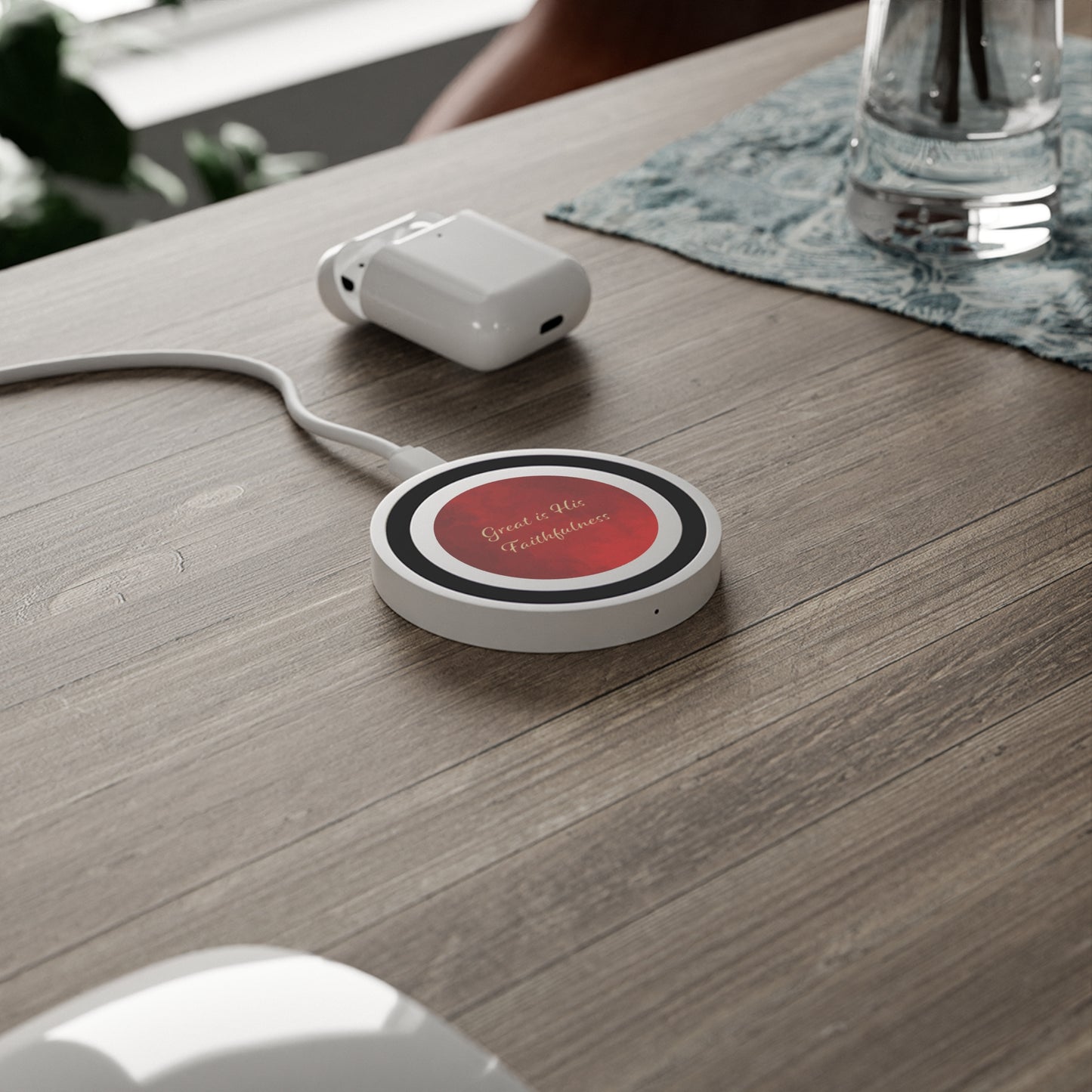 Quake Wireless Charging Pad - Great is His Faithfulness