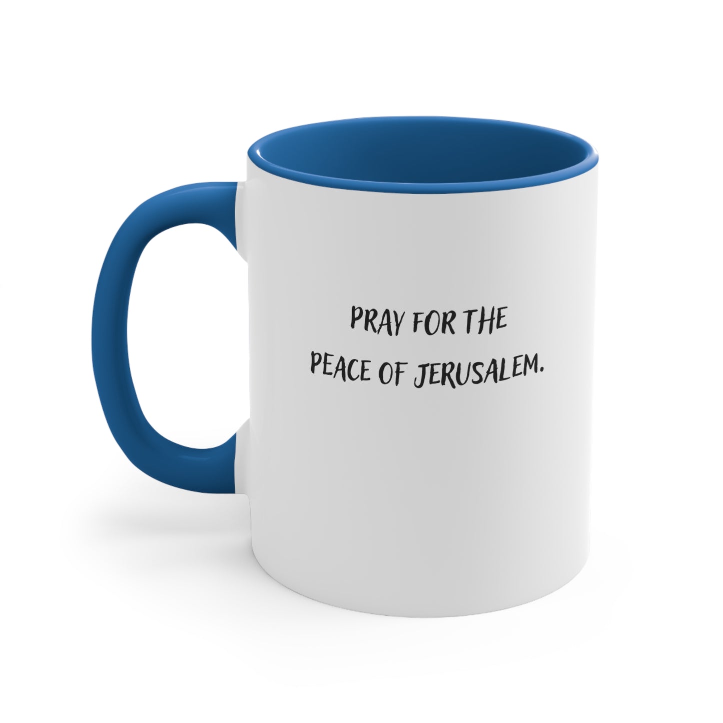 Accent Coffee Mug - Pray for the Peace of Jerusalem