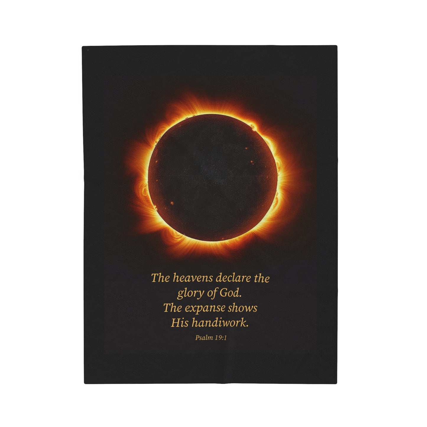 Velveteen Plush Blanket - The Heavens Declare the Glory of God