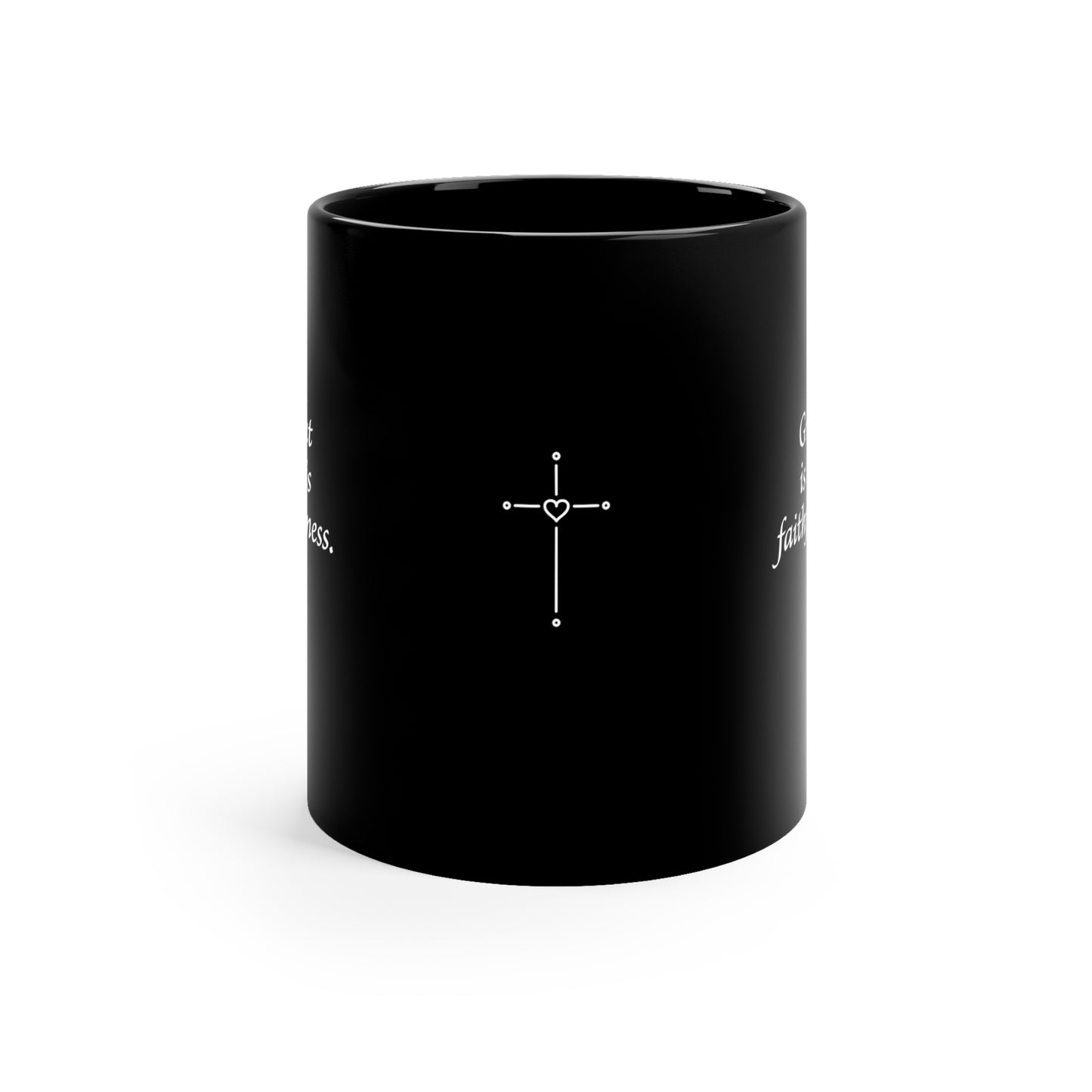 Black Mug - Great Is His Faithfulness