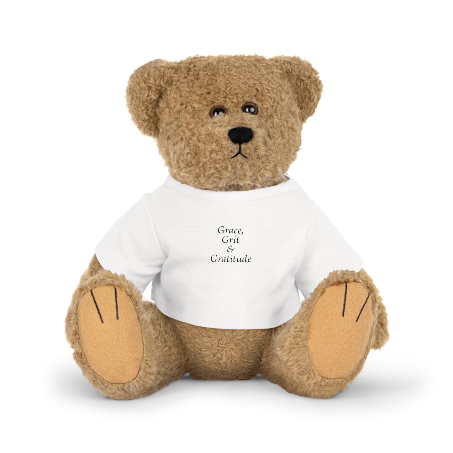 Plush Animal with T-Shirt - Grace, Grit, & Gratitude