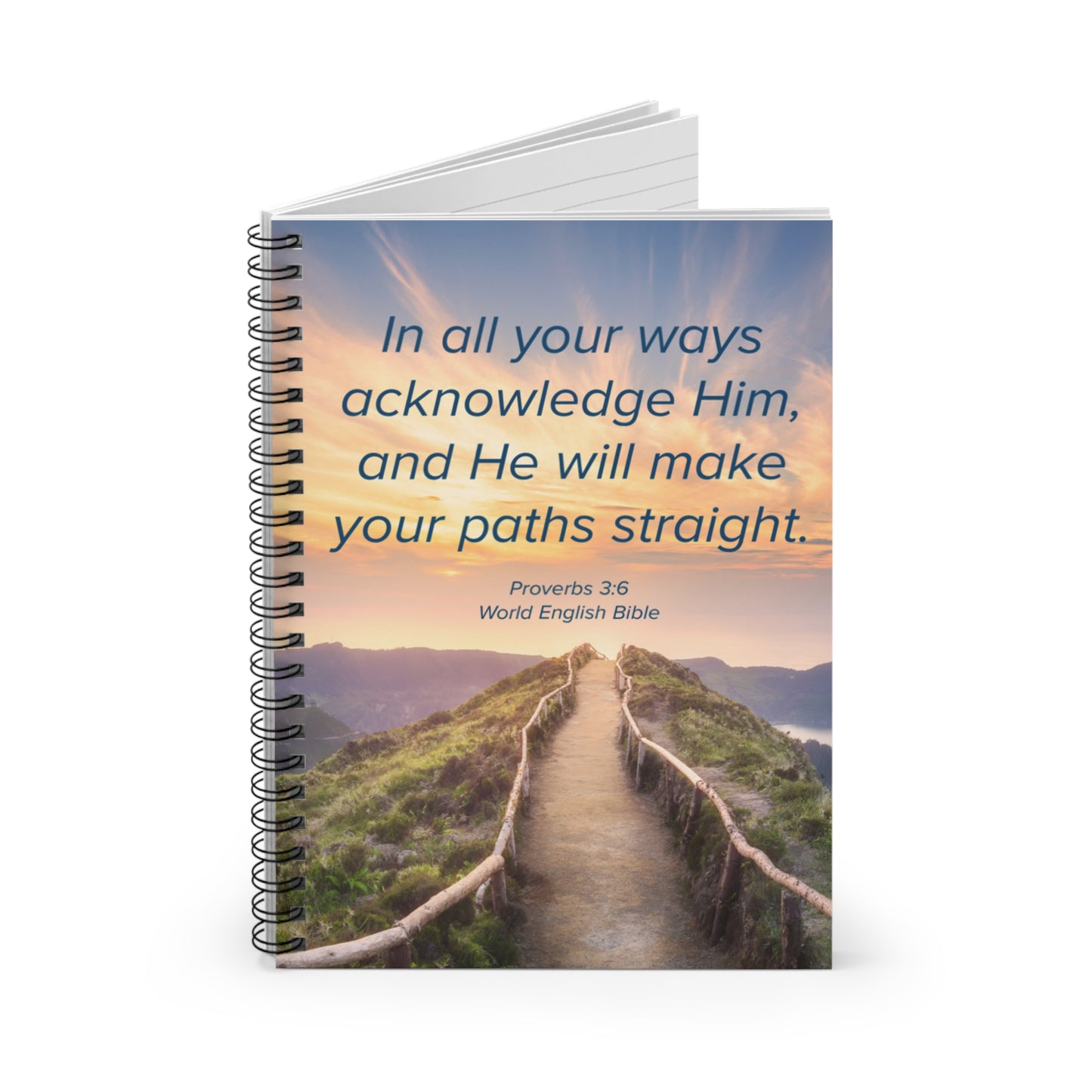 Spiral Notebook - Ruled Line - In All Your Ways Acknowledge Him
