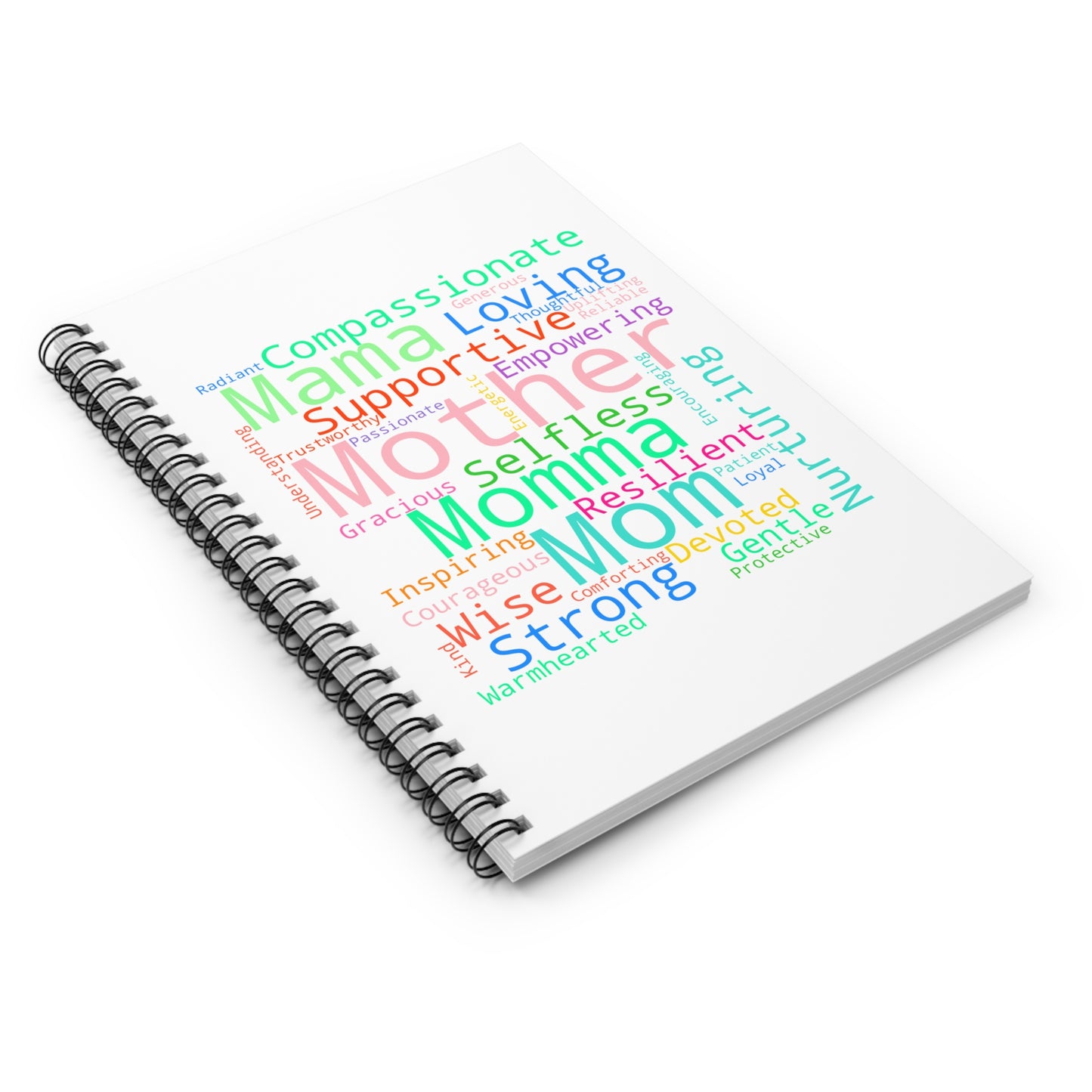 Empowering Mother Spiral Notebook - Perfect Gift for Moms, Inspirational Journal, Self-Care, Mother's Day, Unique Stationery