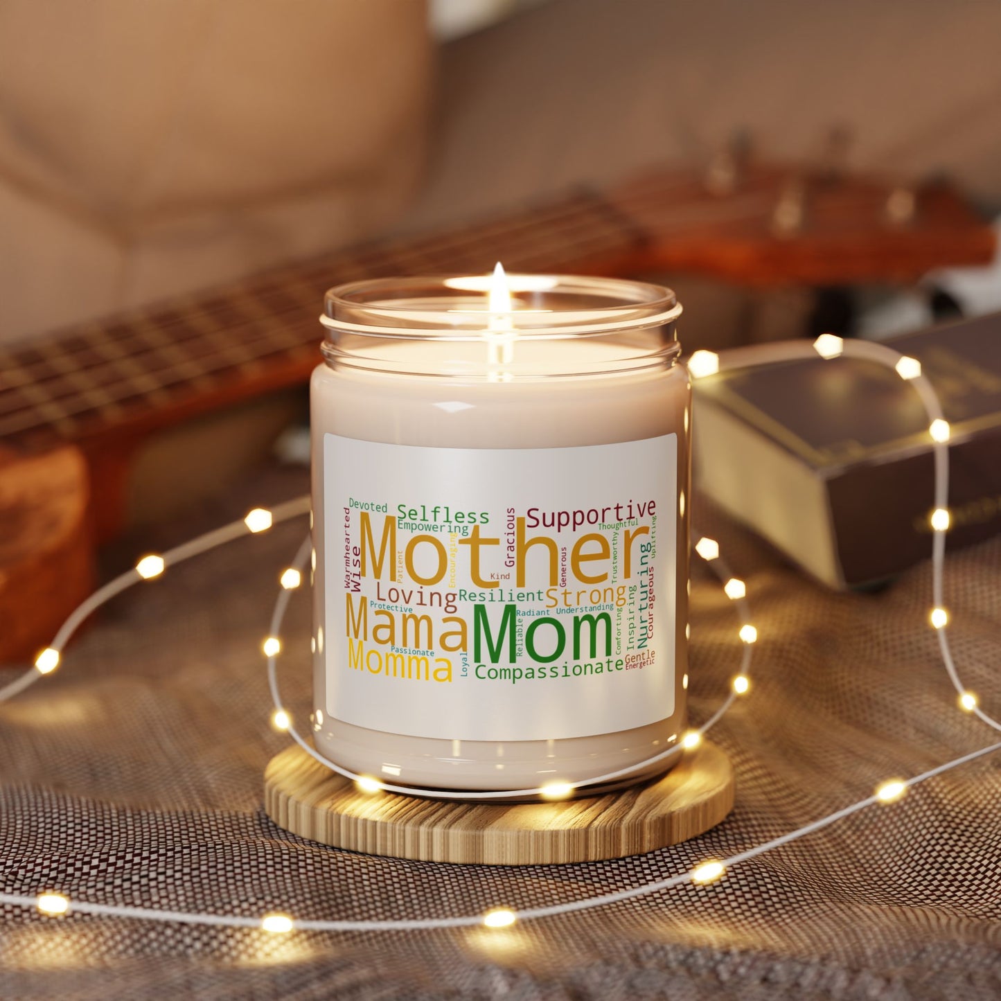 Mom Words - Scented Soy Candle -- Empowering & Supportive Gift for Moms