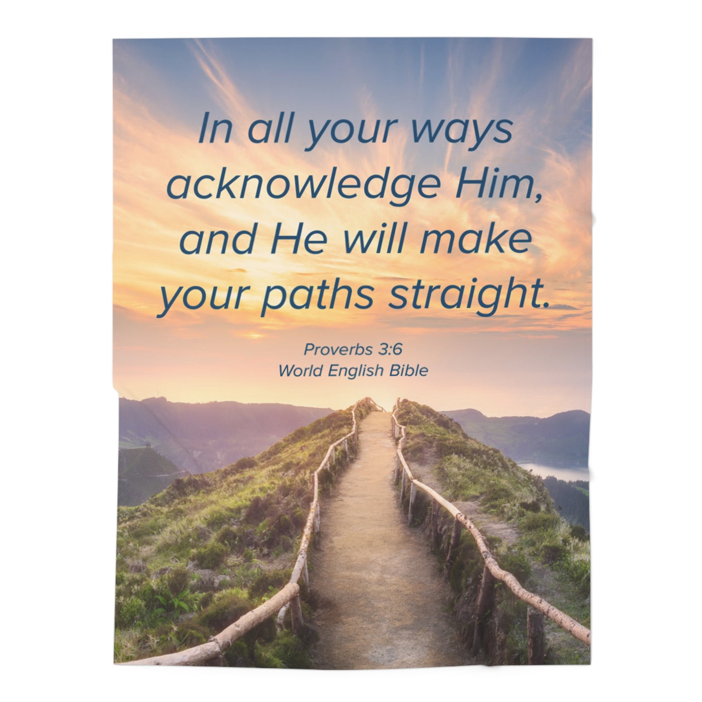 Baby Swaddle Blanket - Proverbs 3:6