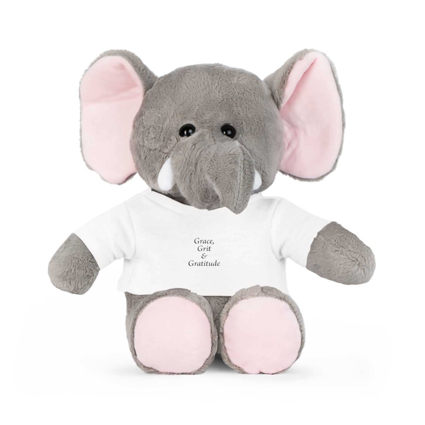 Plush Animal with T-Shirt - Grace, Grit, & Gratitude