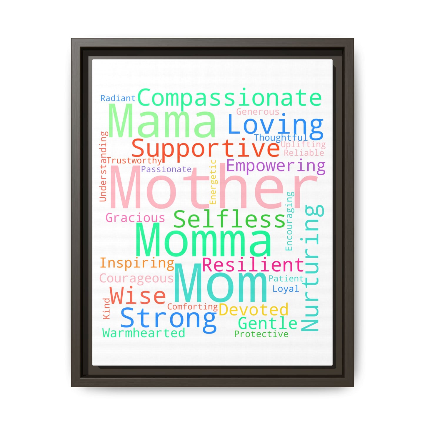 Matte Canvas, Framed (Multi-color)