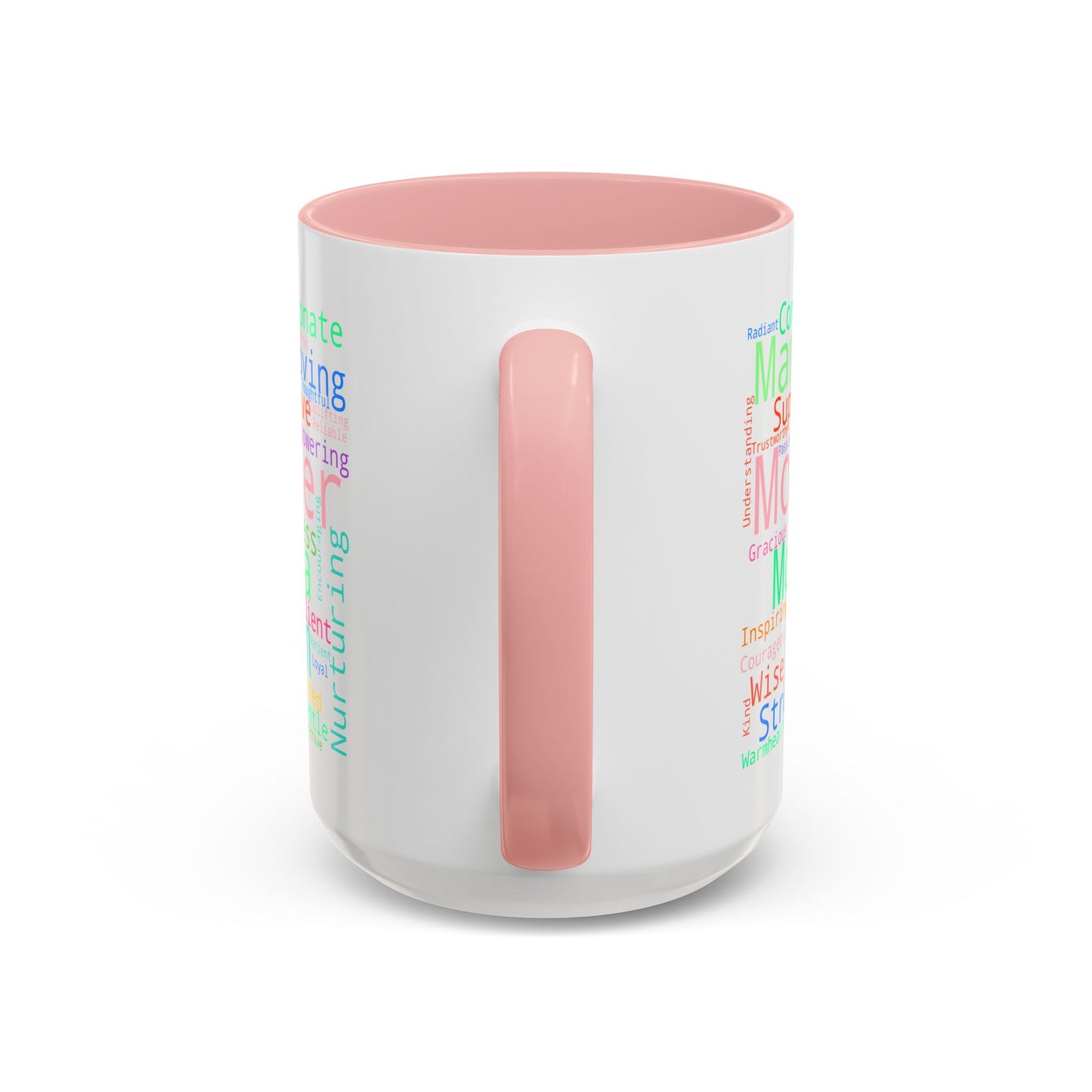 “Mom in Every Word” Color Accent Mug – Perfect Gift for Mother’s Day, Birthday & More