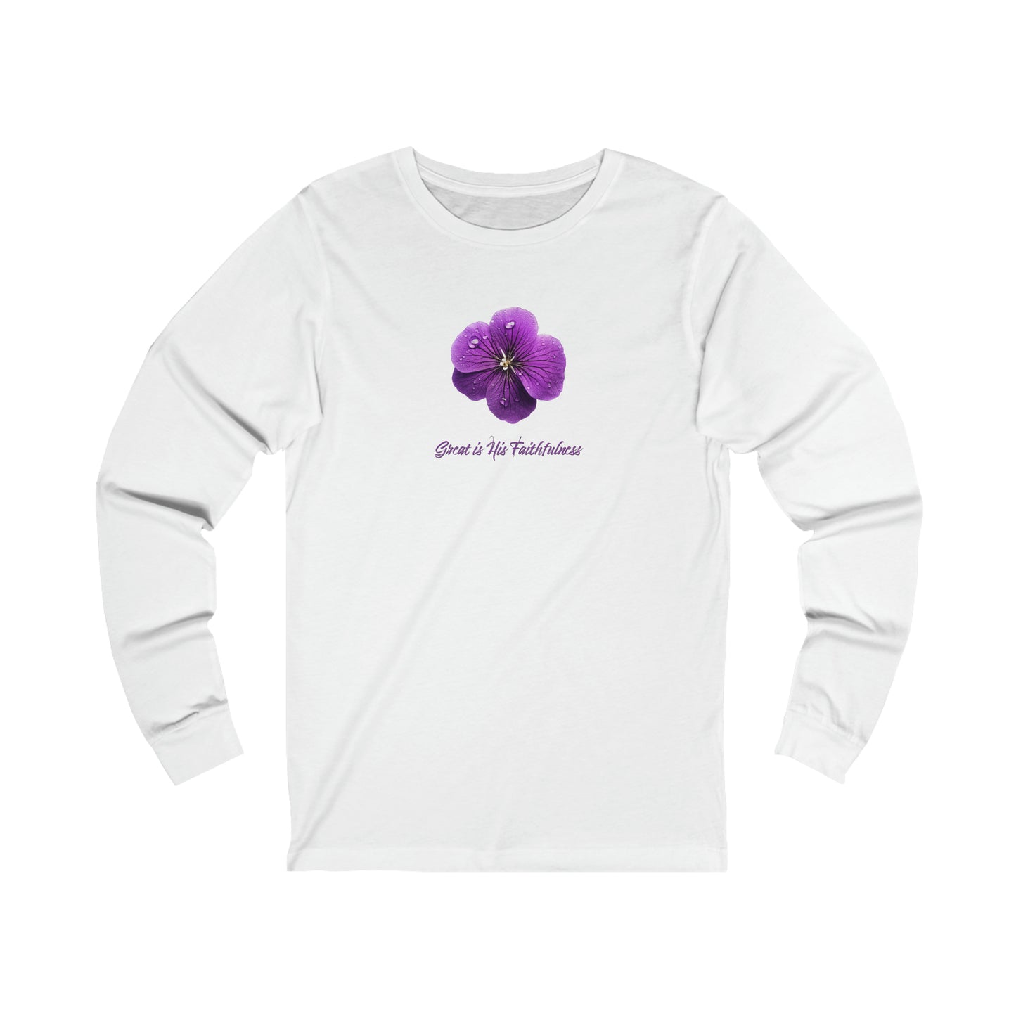 Jersey Long Sleeve Tee - Great Is His Faithfulness