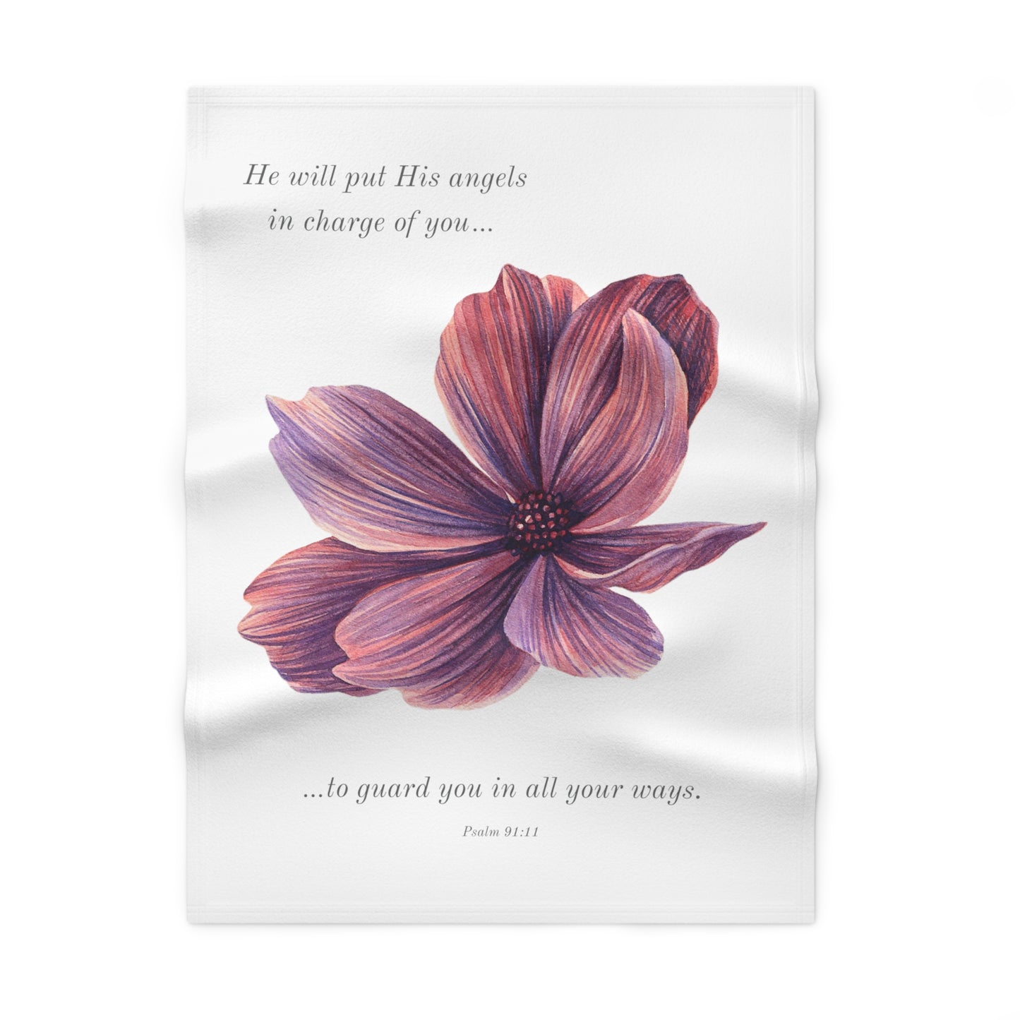 Soft Fleece Baby Blanket - Angels Guarding You