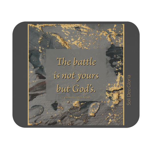 Mouse Pad (Rectangle) - The Battle Is The Lord's