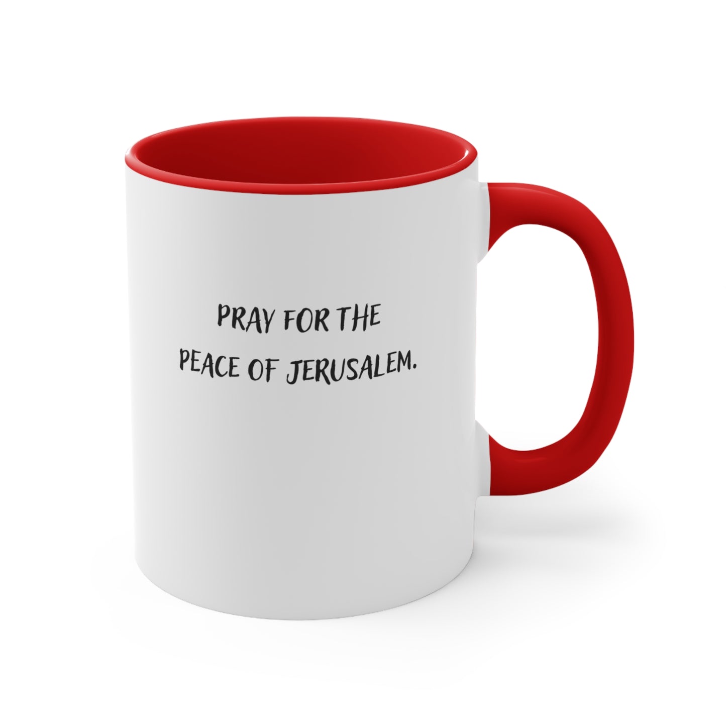 Accent Coffee Mug - Pray for the Peace of Jerusalem