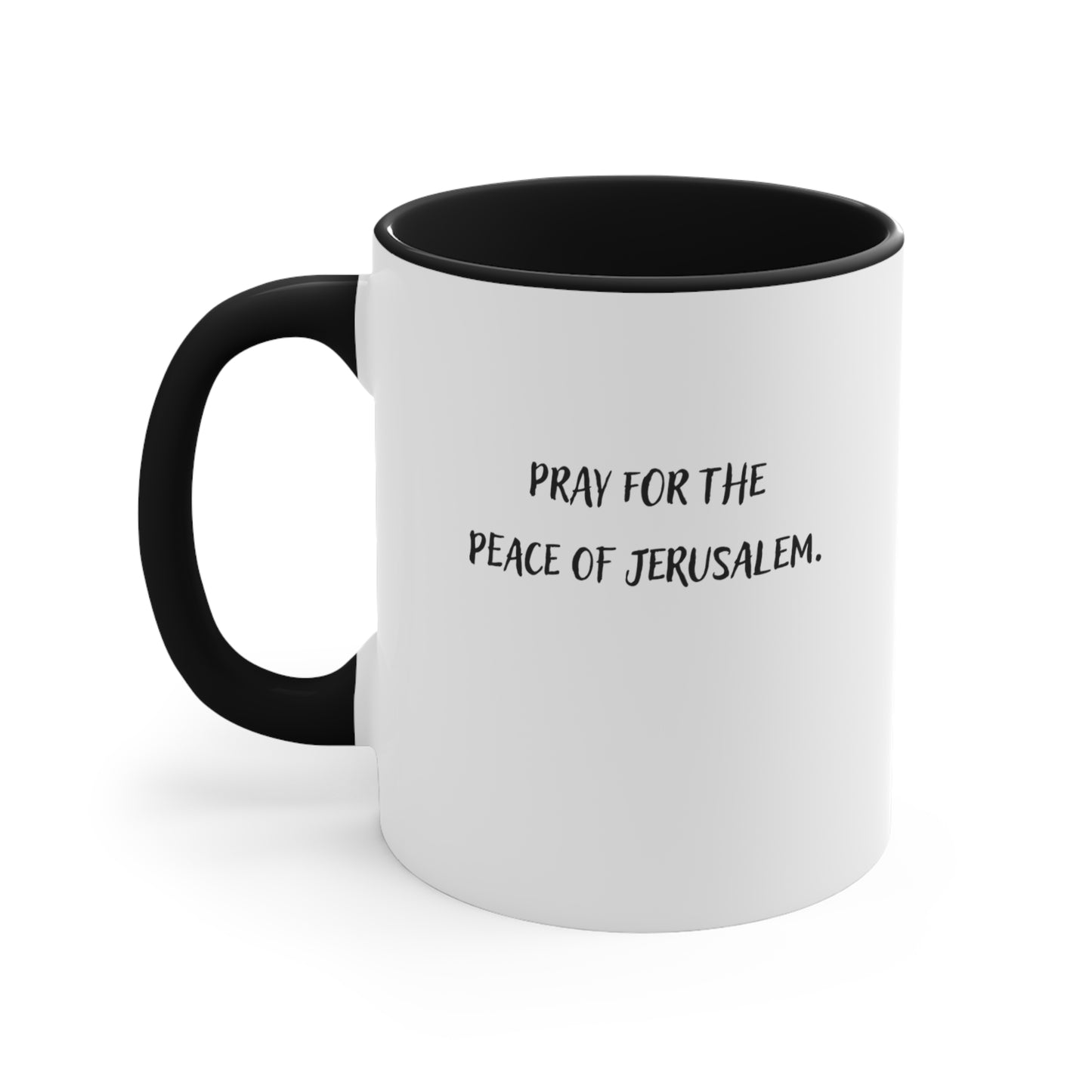Accent Coffee Mug - Pray for the Peace of Jerusalem
