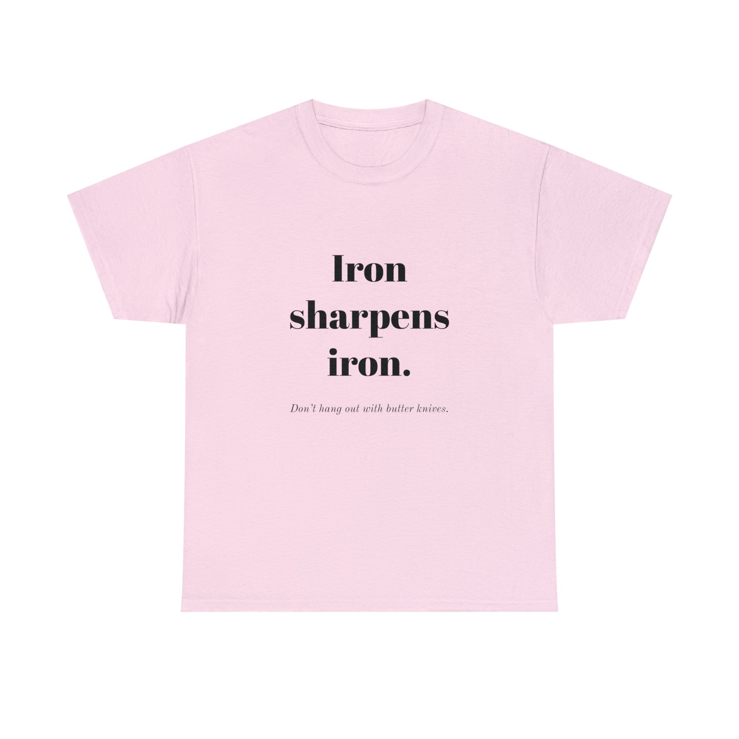 Unisex Heavy Cotton Tee - Iron Sharpens Iron.