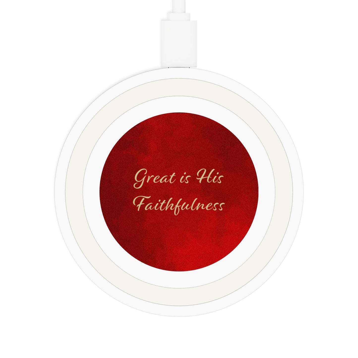 Quake Wireless Charging Pad - Great is His Faithfulness