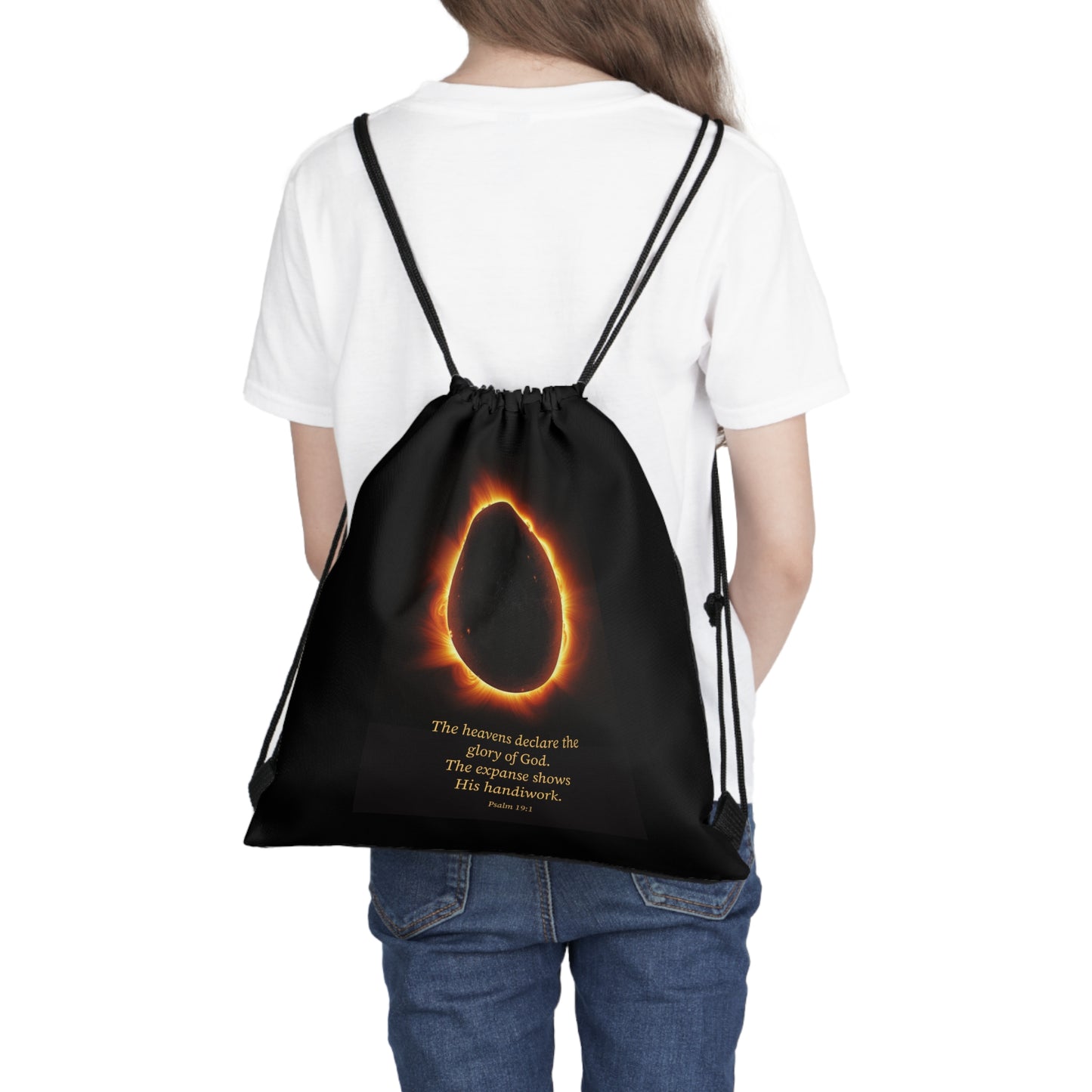 Outdoor Drawstring Bag - The Heavens Declare the Glory of God