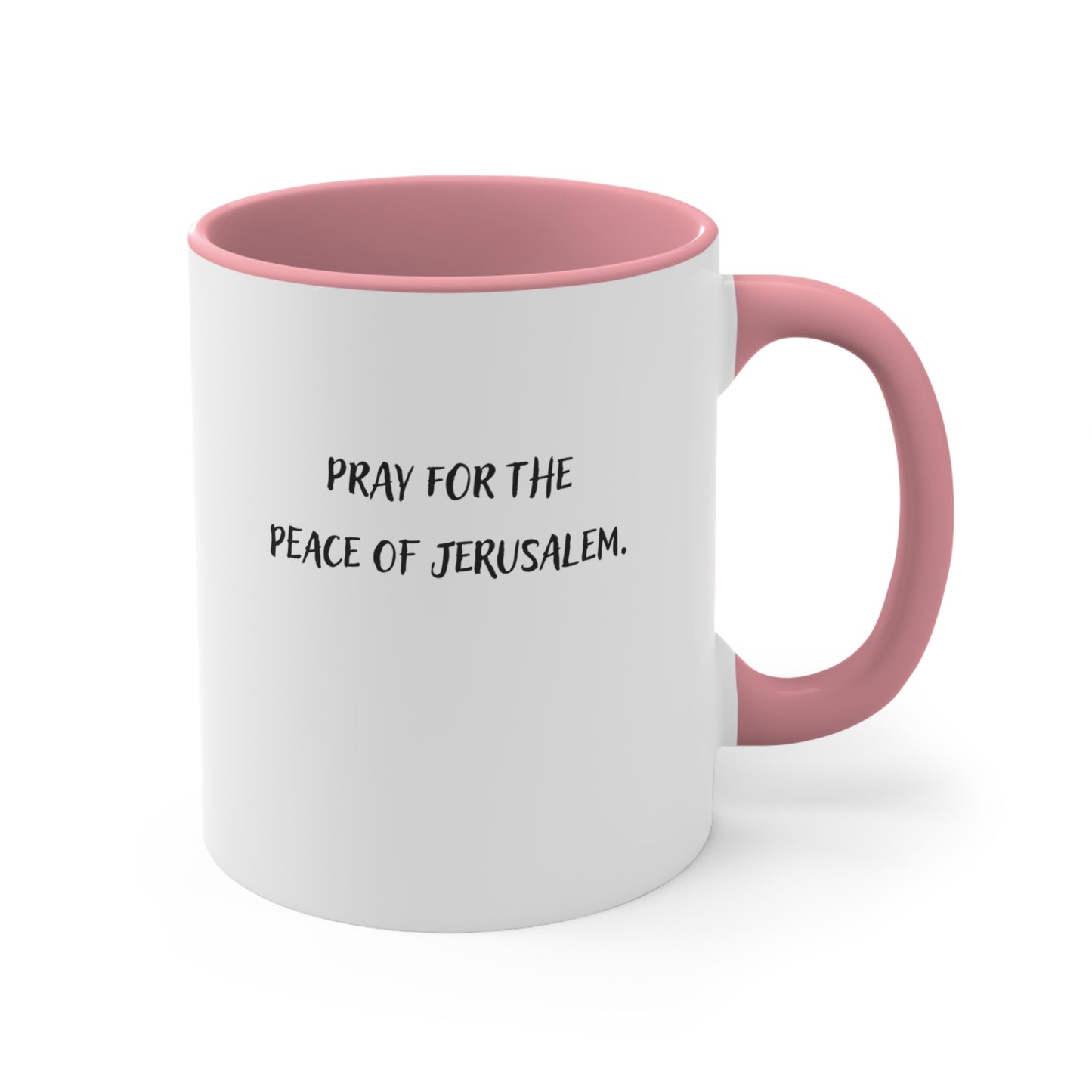 Accent Coffee Mug - Pray for the Peace of Jerusalem