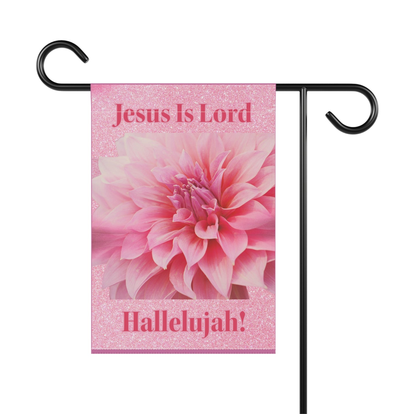 Garden & House Banner - Jesus Is Lord - Pink