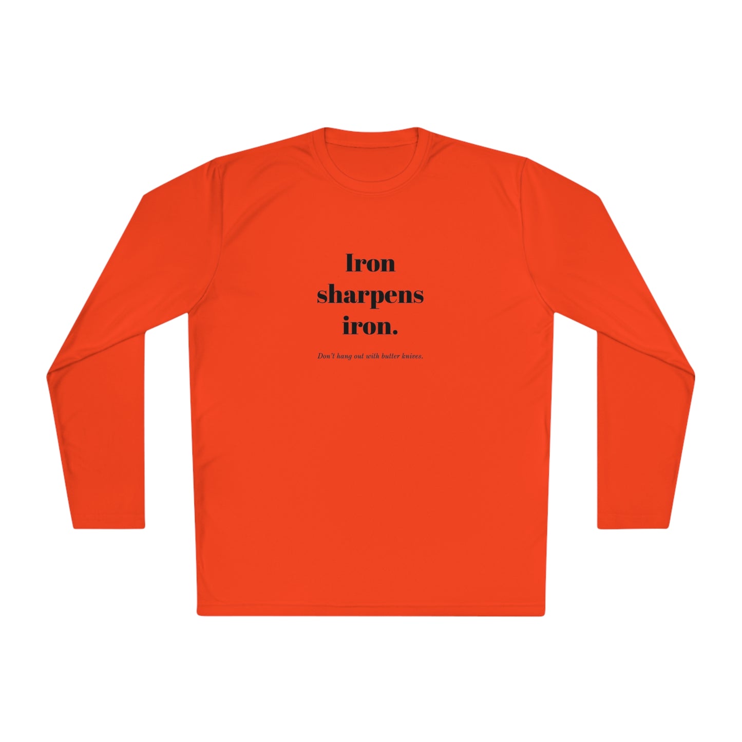 Unisex Lightweight Long Sleeve Tee - Iron Sharpens Iron