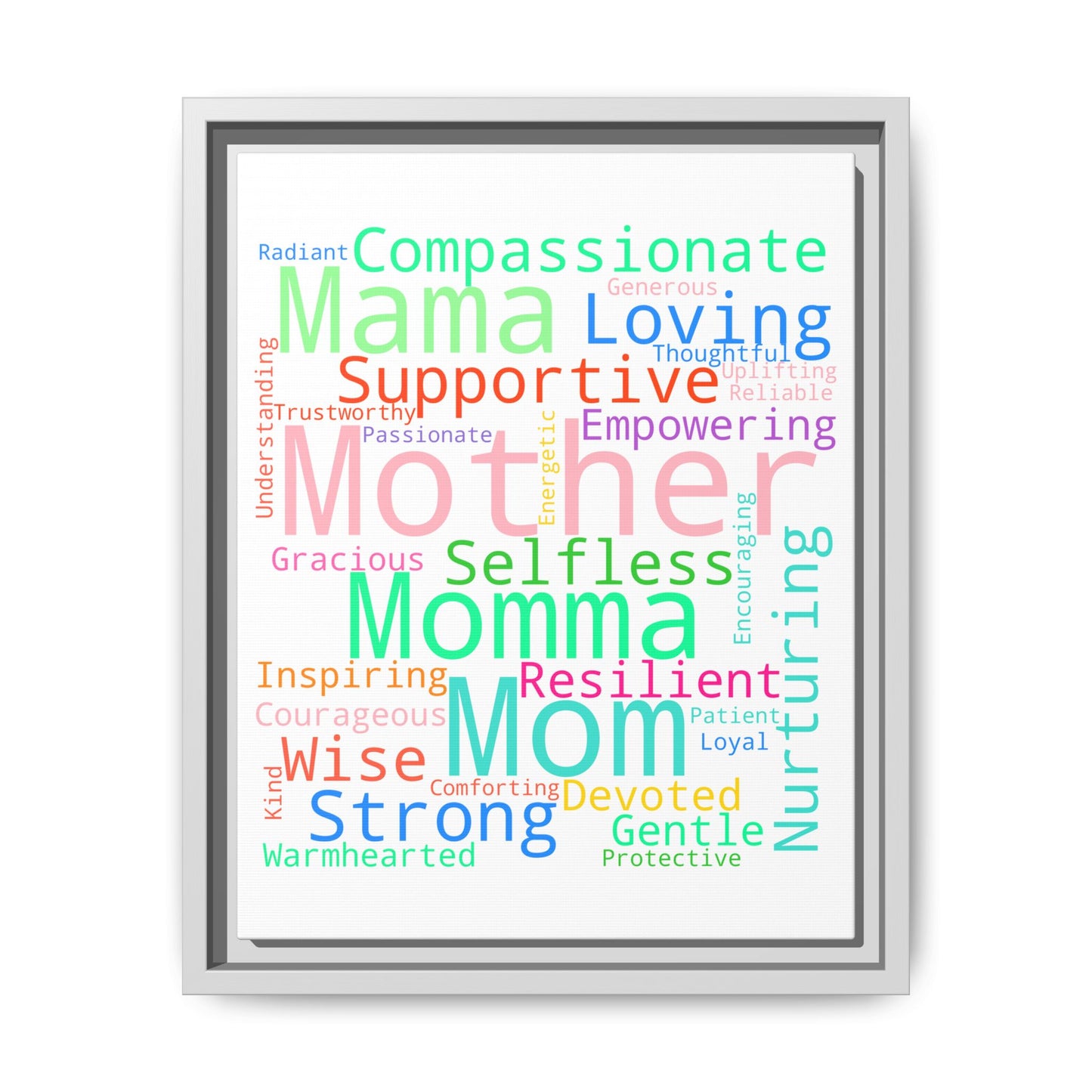 Matte Canvas, Framed (Multi-color)