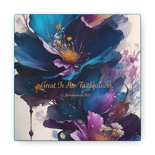 Canvas Gallery Wraps - A Floral Celebration of God's Faithfulness