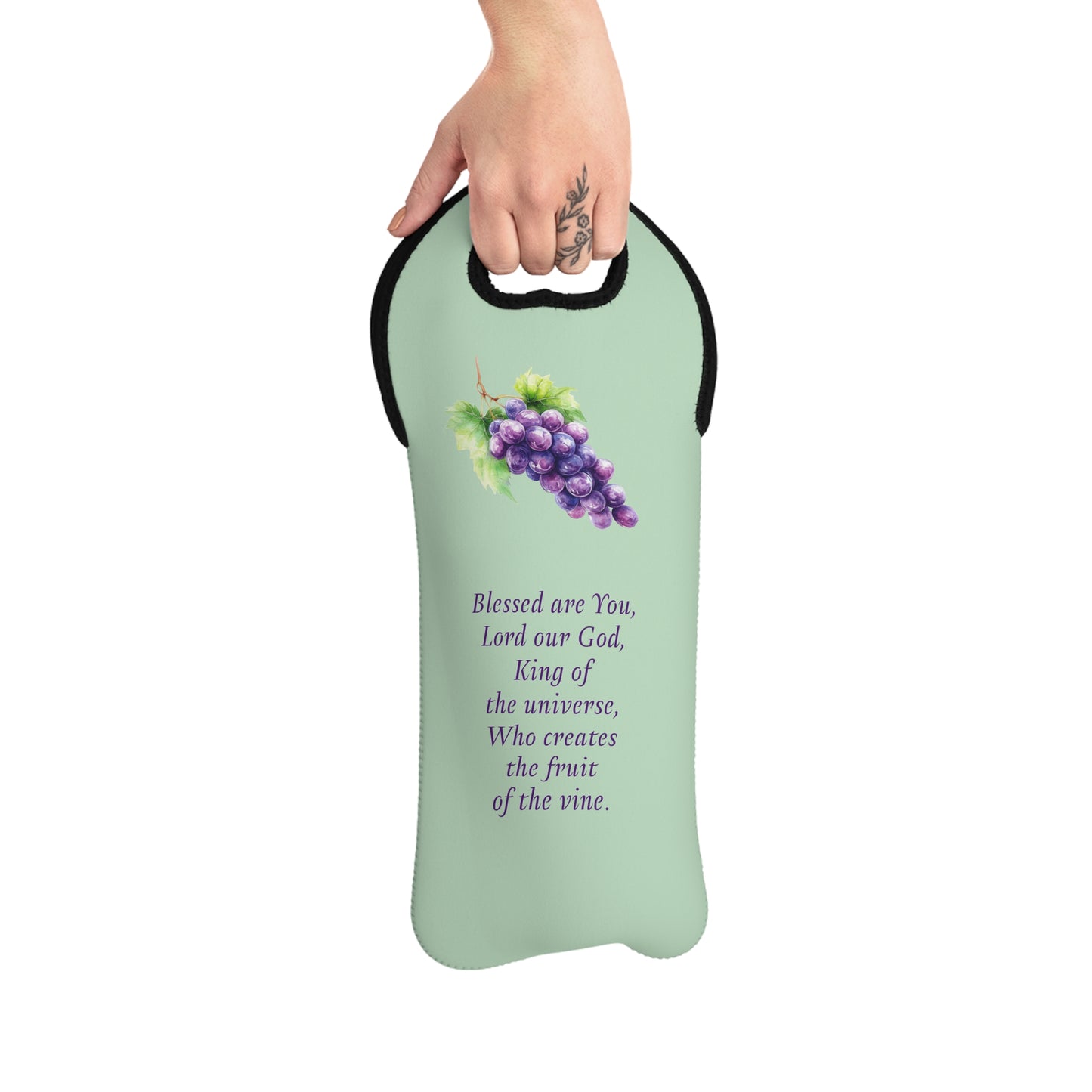 Elegant Wine Tote Bag with Inspirational Quote - Perfect for Gifts & Celebrations