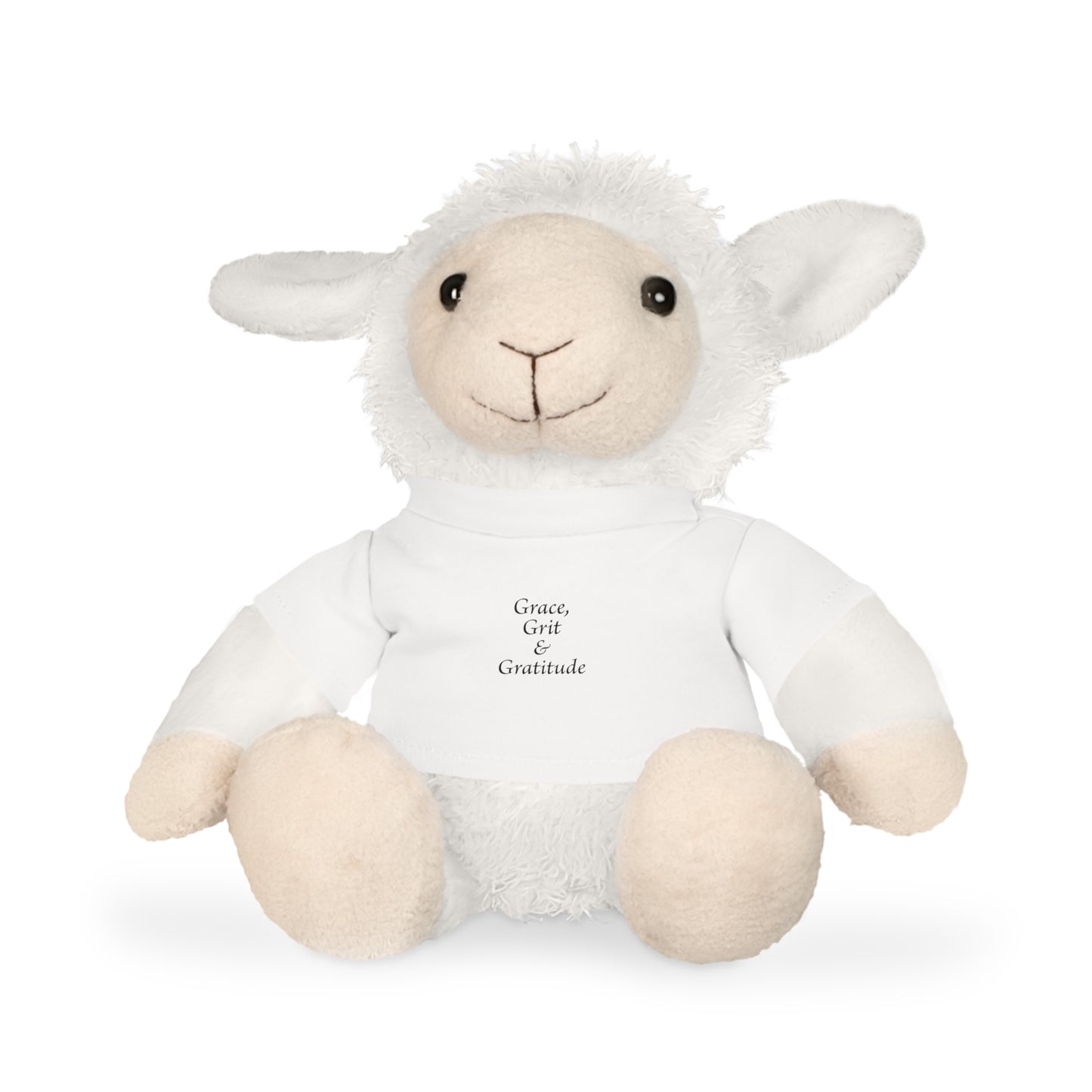 Plush Animal with T-Shirt - Grace, Grit, & Gratitude
