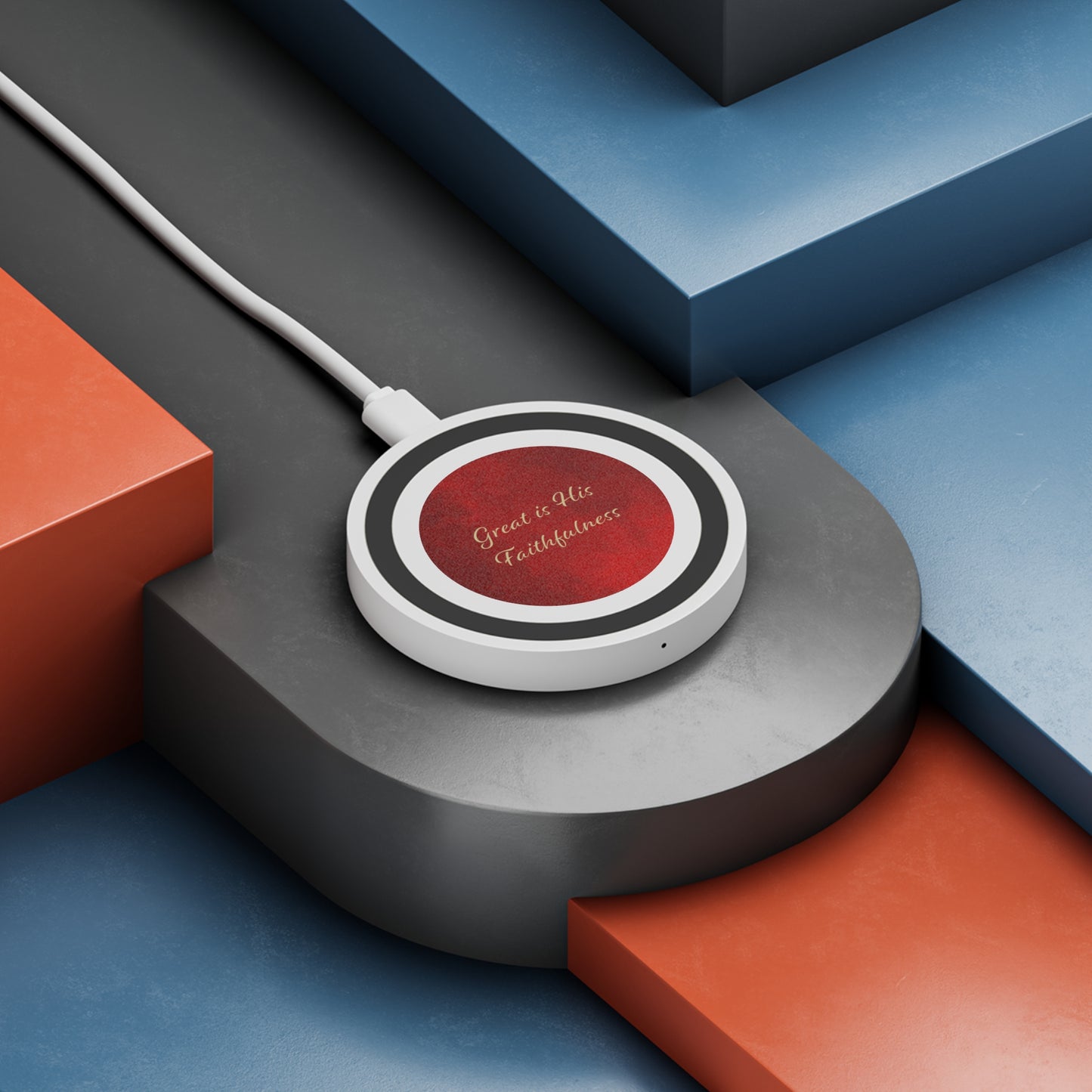 Quake Wireless Charging Pad - Great is His Faithfulness