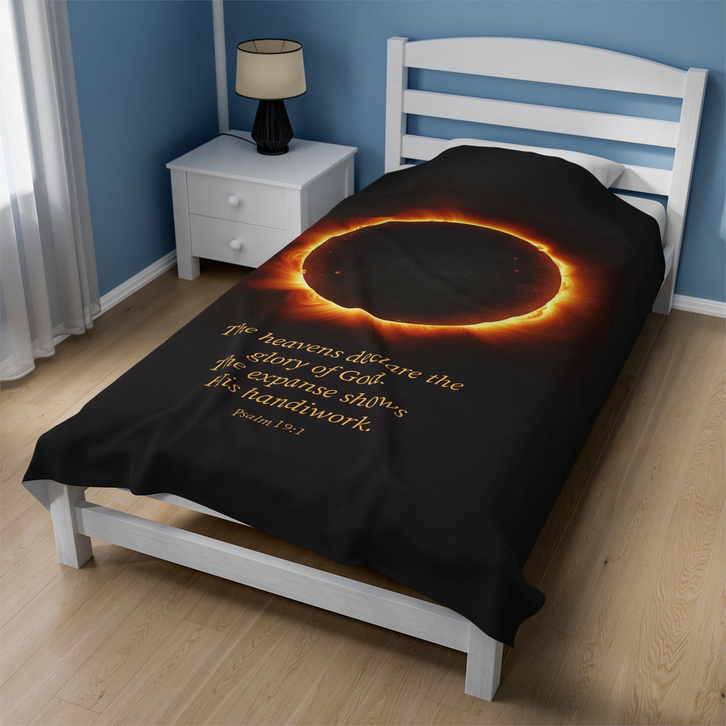 Velveteen Plush Blanket - The Heavens Declare the Glory of God
