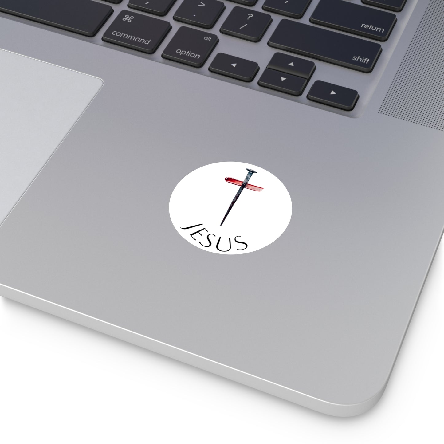 Round Vinyl Stickers - Jesus
