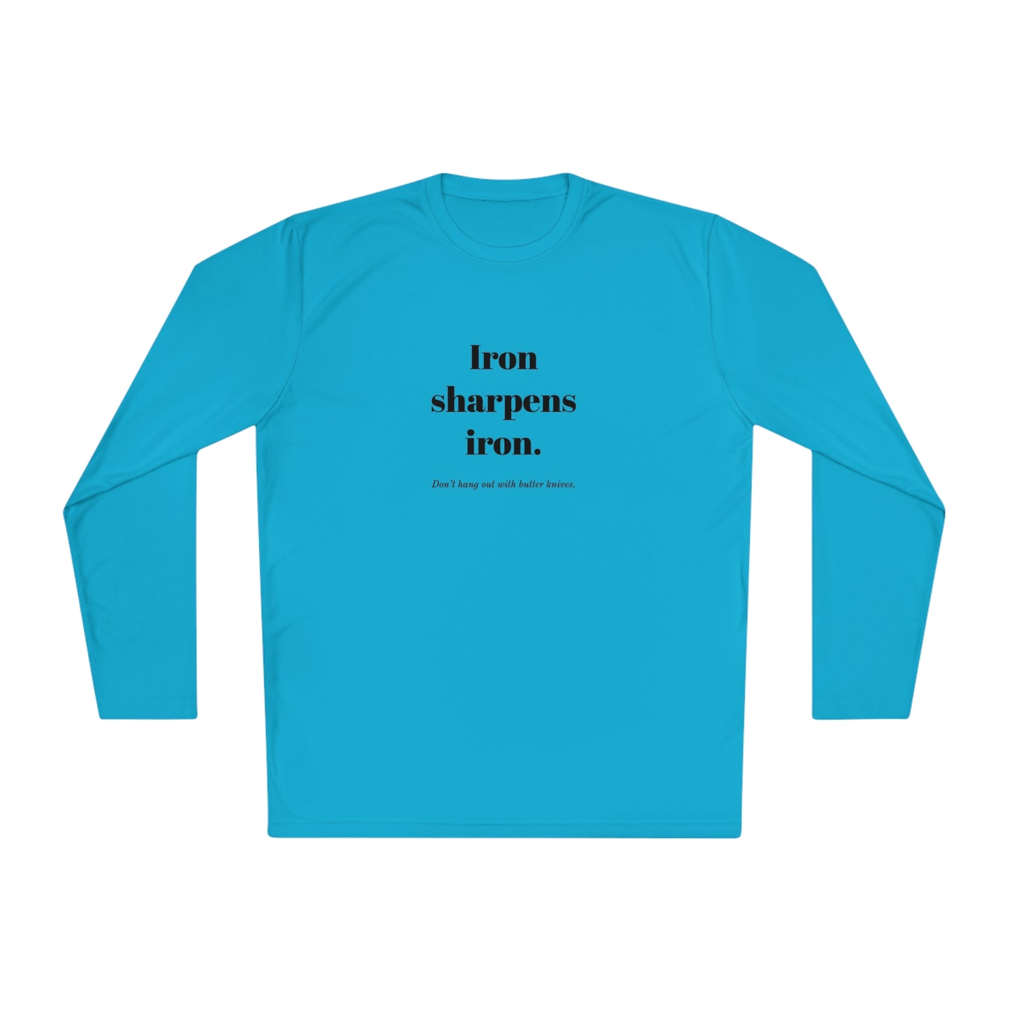 Unisex Lightweight Long Sleeve Tee - Iron Sharpens Iron