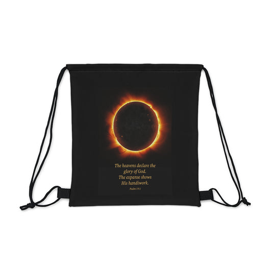 Outdoor Drawstring Bag - The Heavens Declare the Glory of God