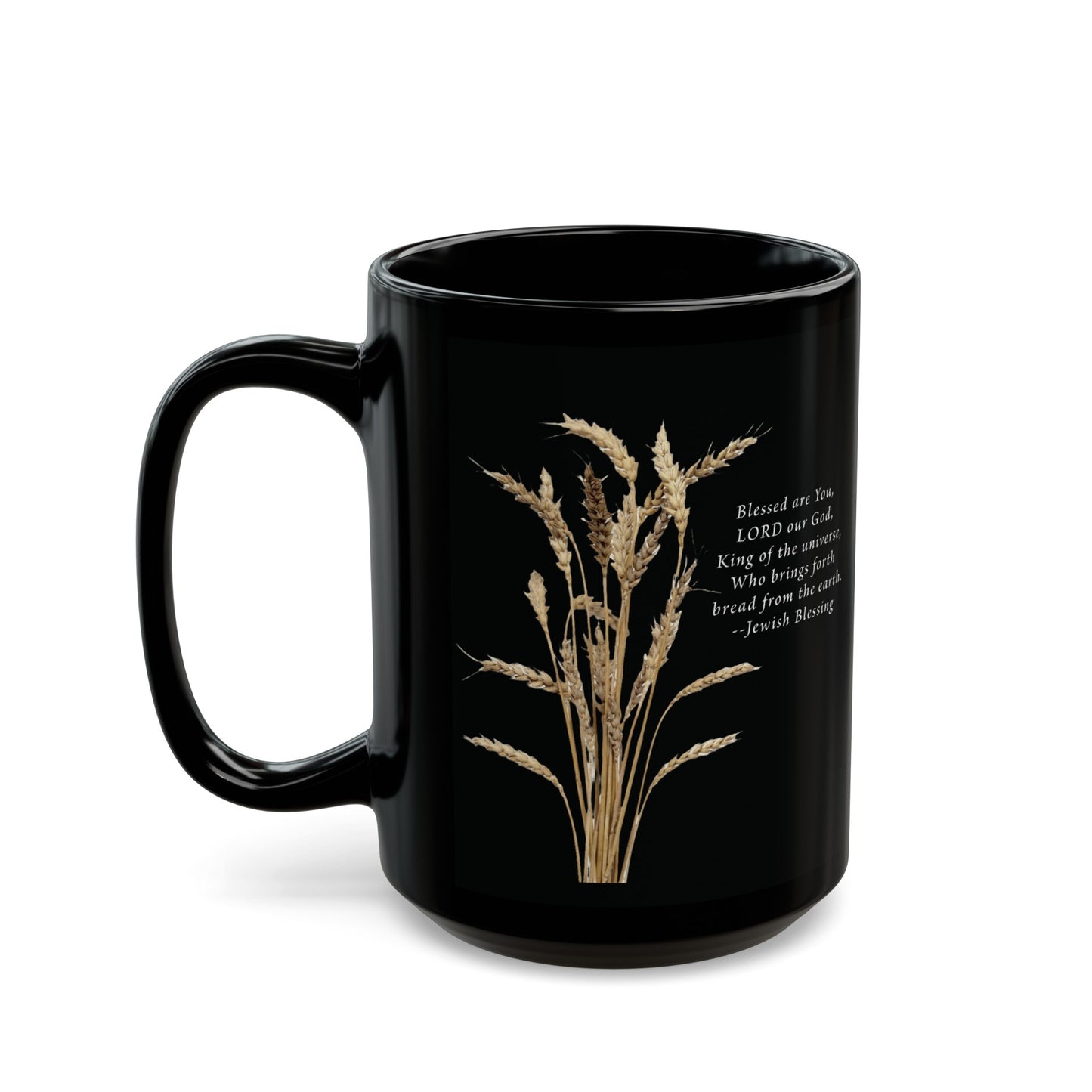 Black Mug (11oz, 15oz) - Jewish Blessing