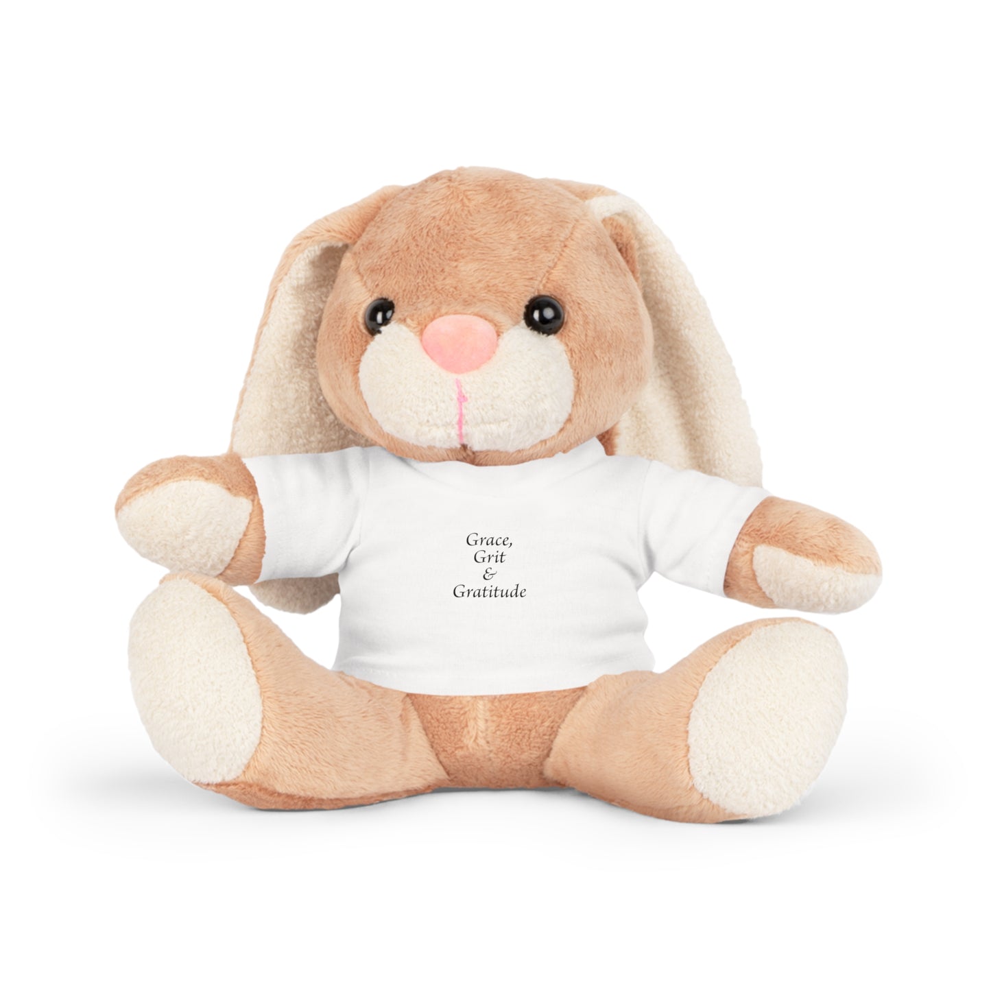 Plush Animal with T-Shirt - Grace, Grit, & Gratitude