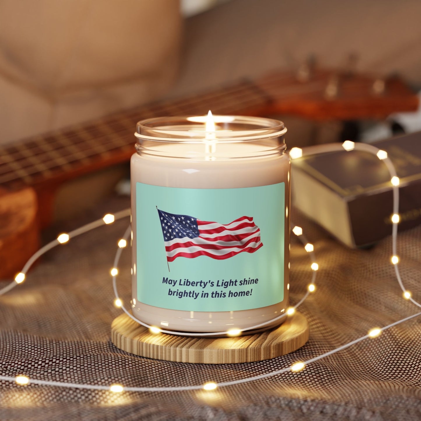 Patriotic Scented Soy Candle - May Liberty's Light Shine Brightly
