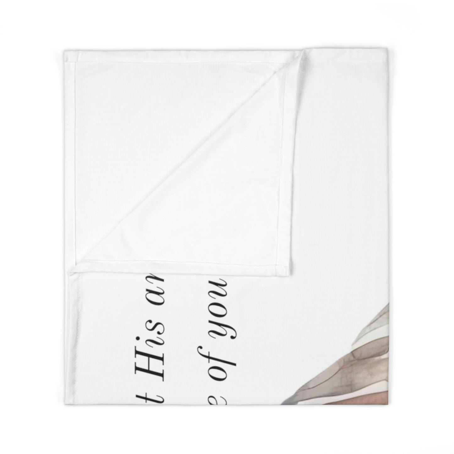 Baby Swaddle Blanket - Angels Guarding You - Mountain Scene