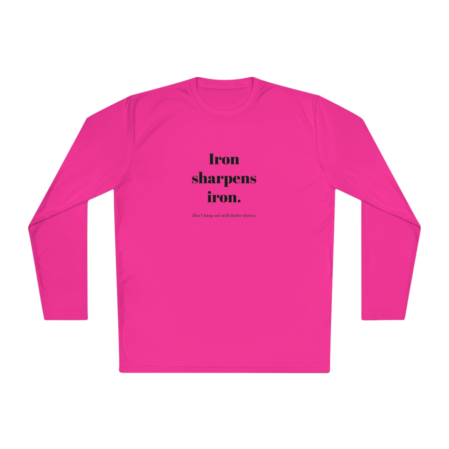 Unisex Lightweight Long Sleeve Tee - Iron Sharpens Iron