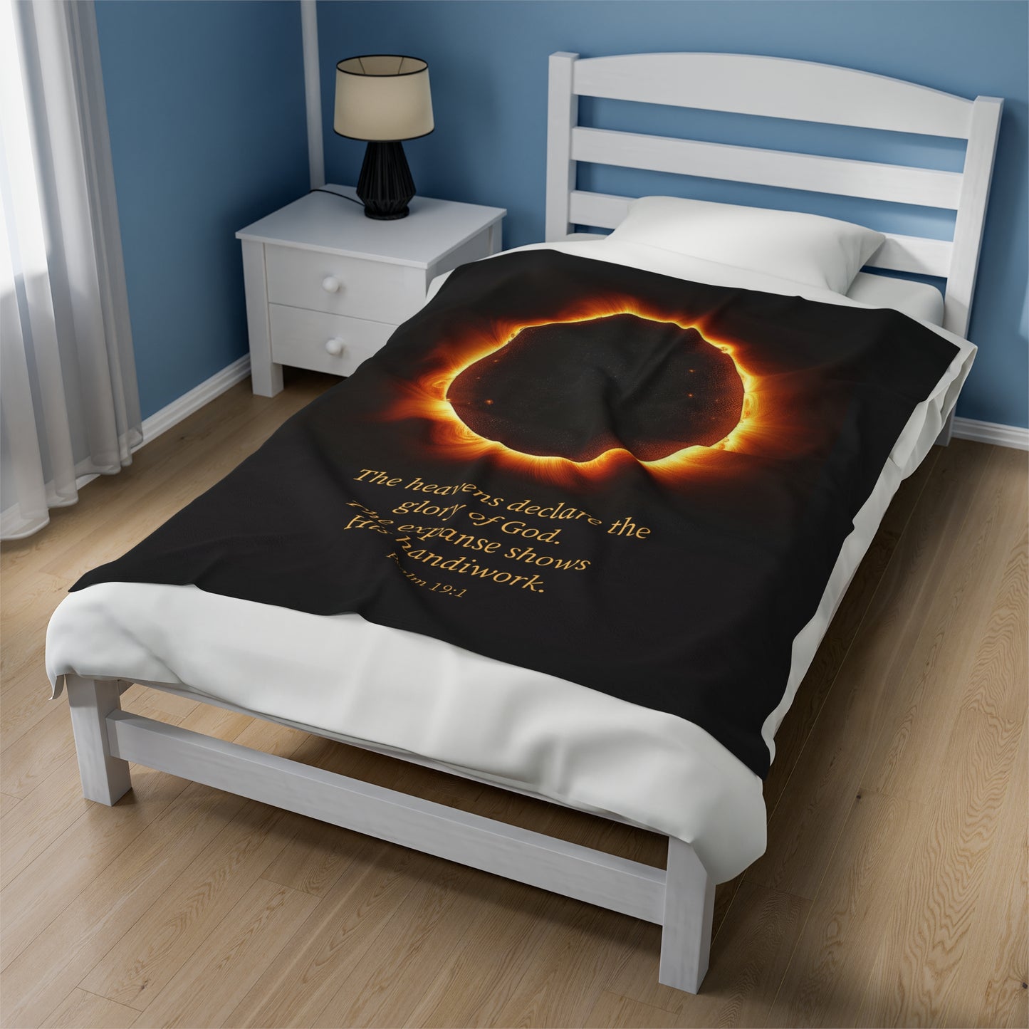 Velveteen Plush Blanket - The Heavens Declare the Glory of God
