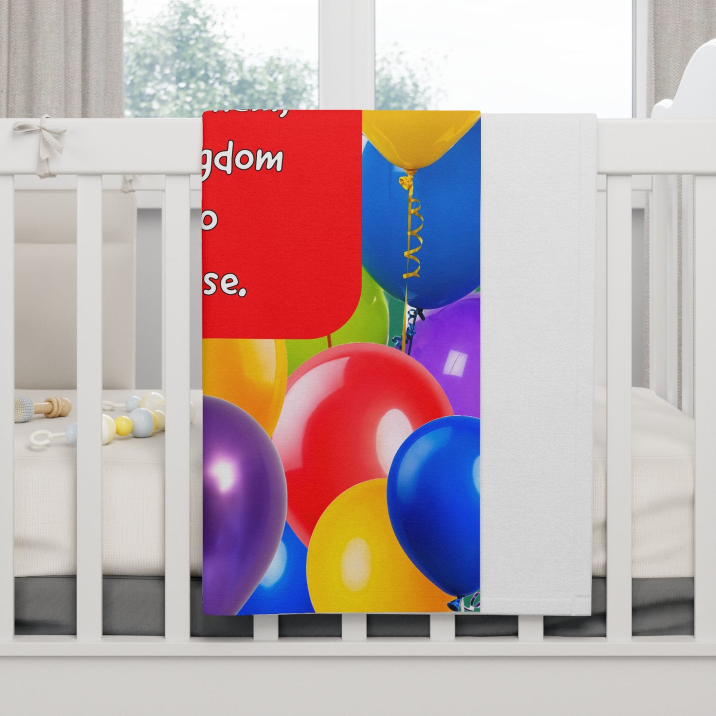 Soft Fleece Baby Blanket - Let the Little Children Come to Me!