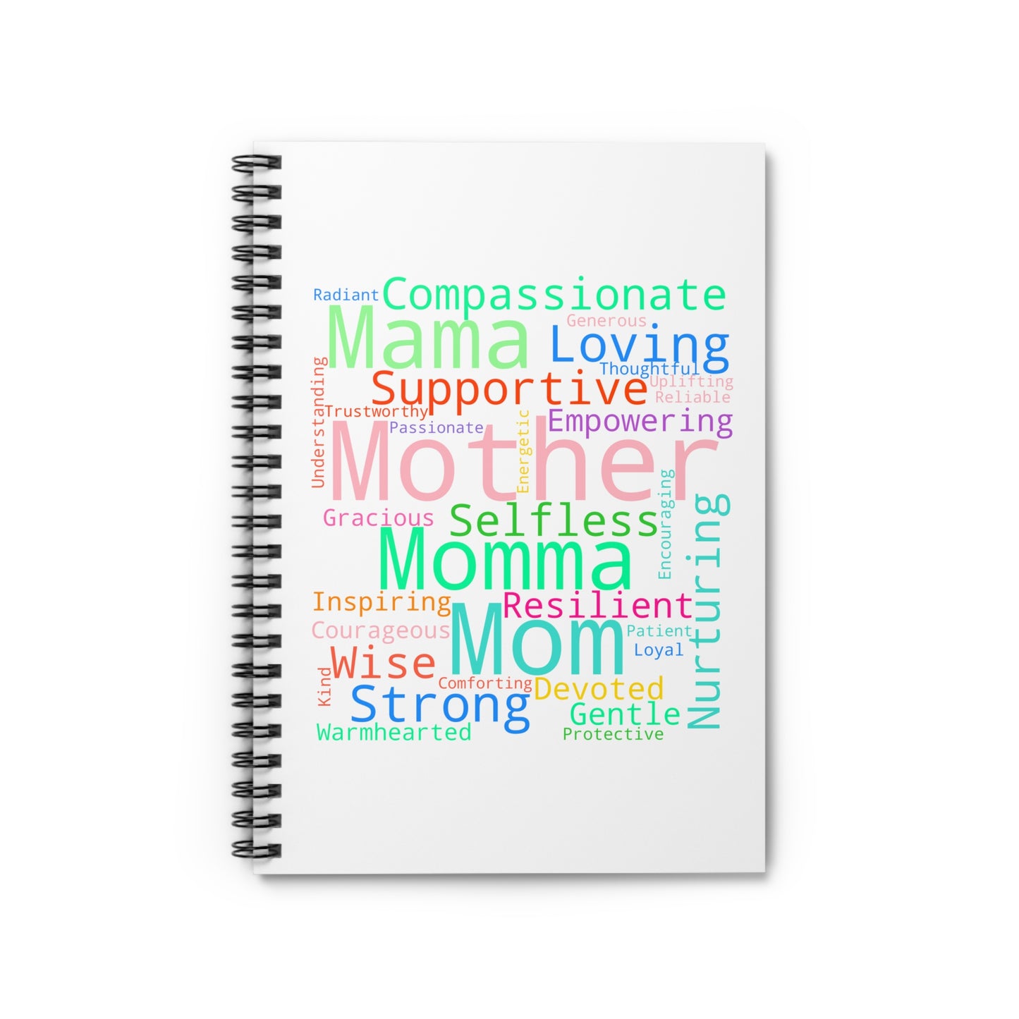 Empowering Mother Spiral Notebook - Perfect Gift for Moms, Inspirational Journal, Self-Care, Mother's Day, Unique Stationery