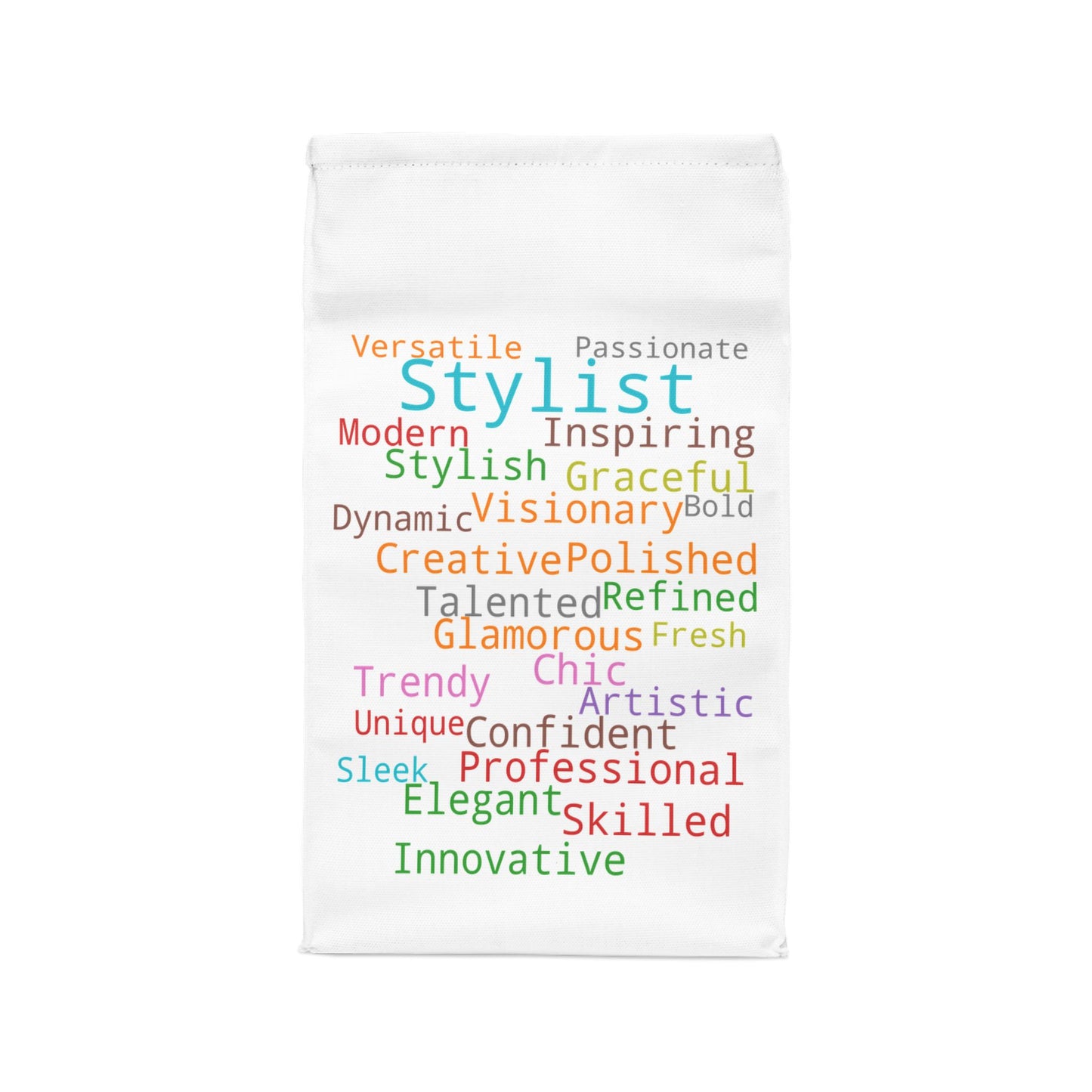 Lunch Bag - Stylist Word Cloud Design