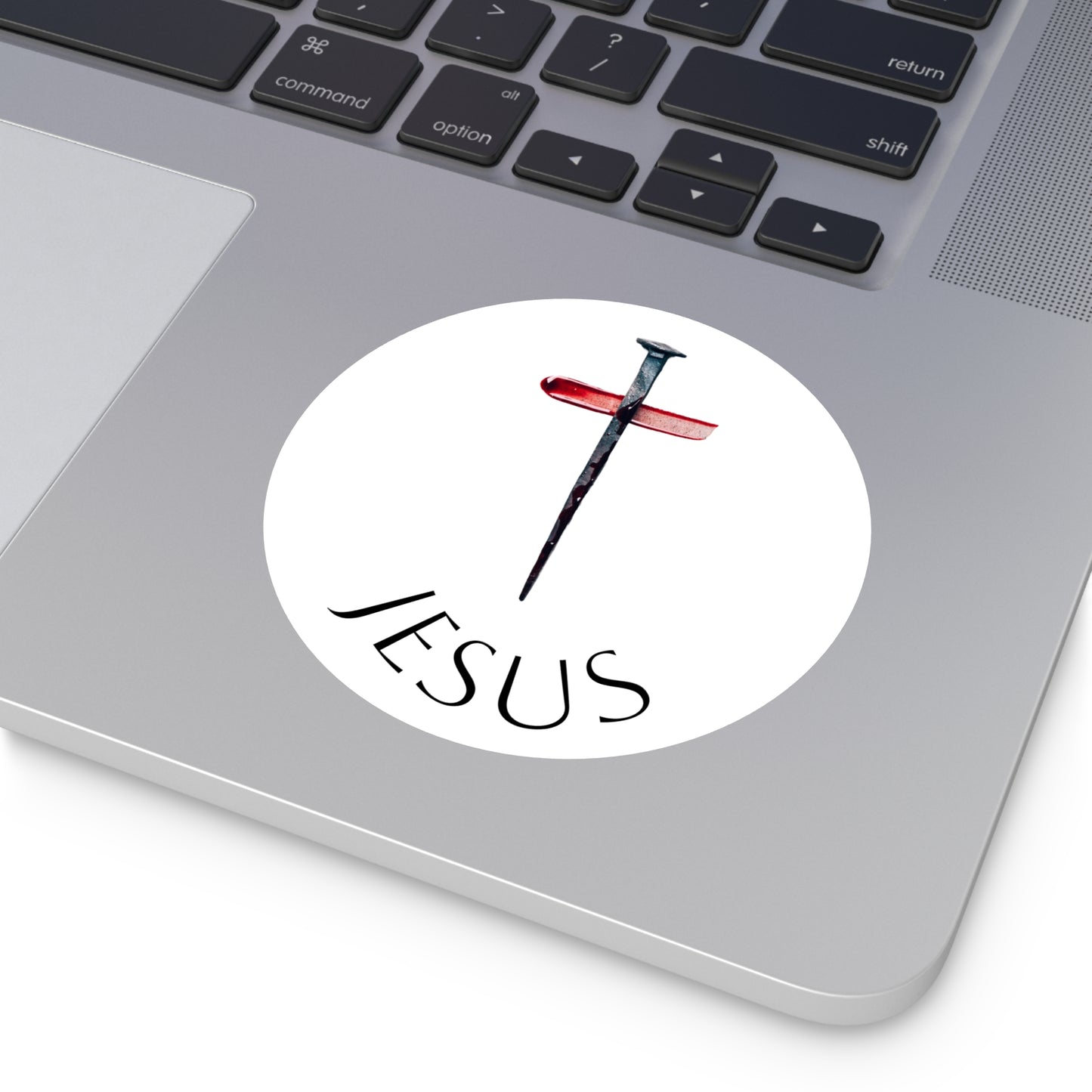 Round Vinyl Stickers - Jesus