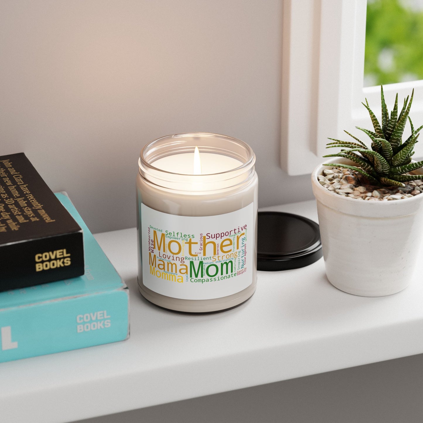 Mom Words - Scented Soy Candle -- Empowering & Supportive Gift for Moms