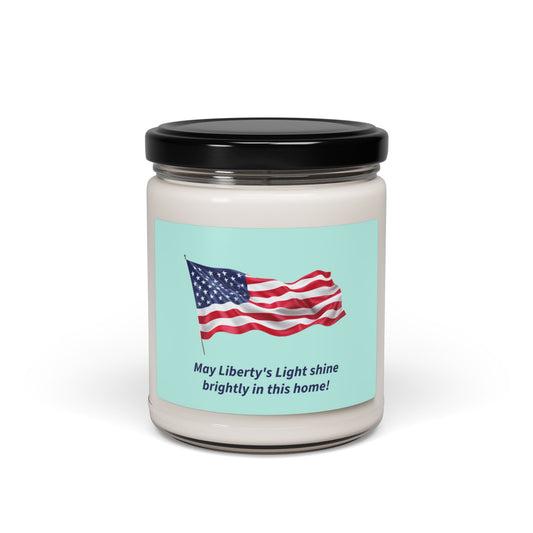 Patriotic Scented Soy Candle - May Liberty's Light Shine Brightly