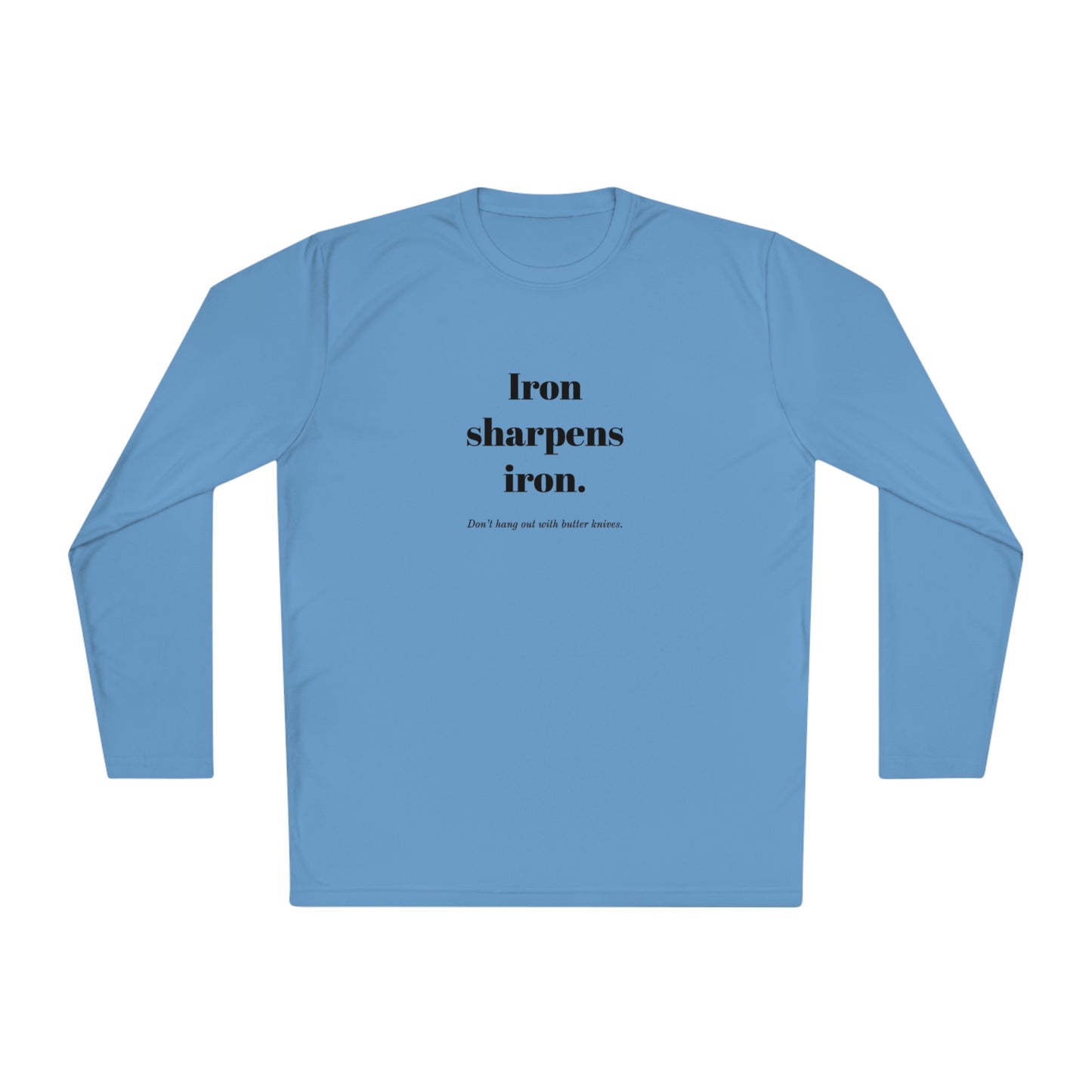 Unisex Lightweight Long Sleeve Tee - Iron Sharpens Iron