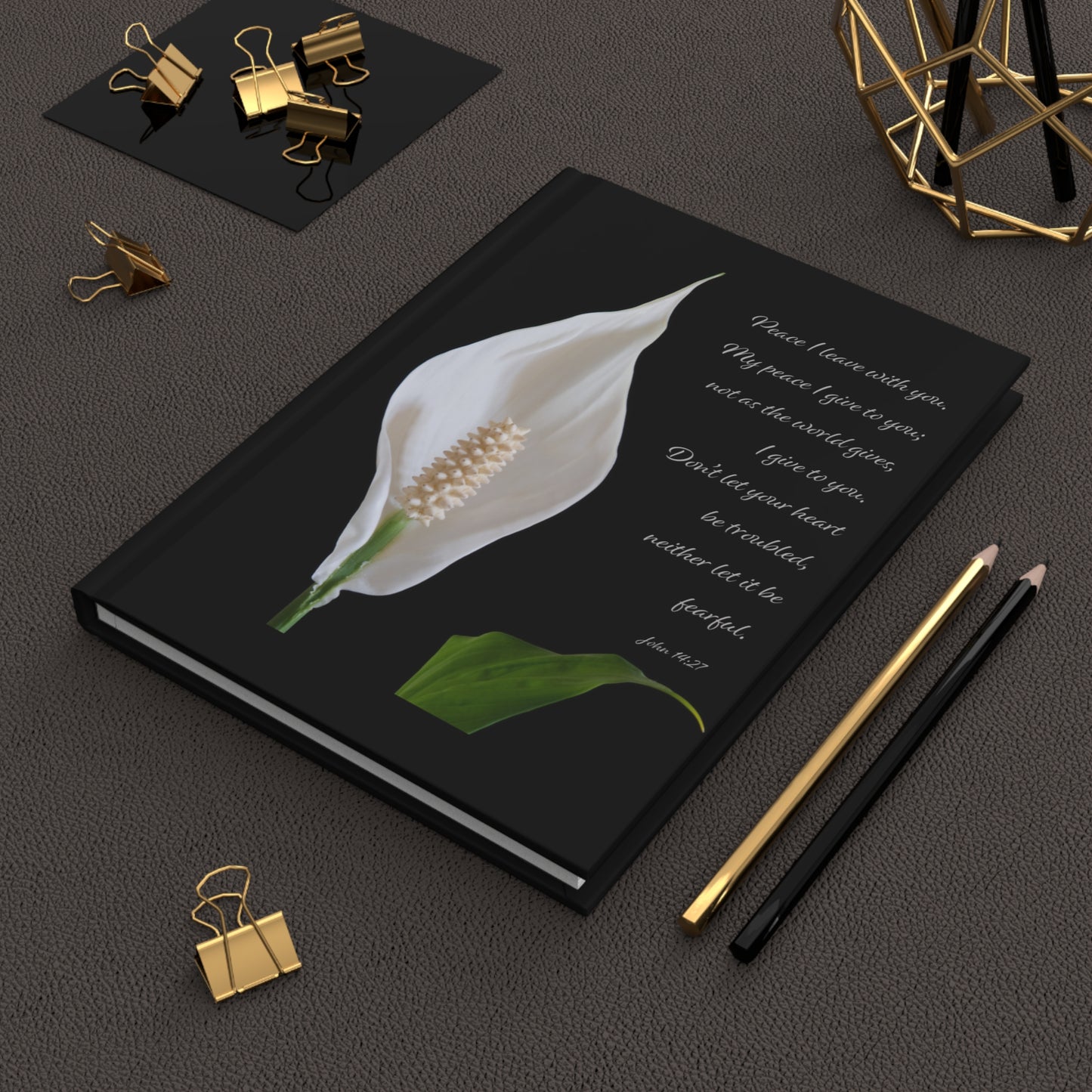 Hardcover Journal - Don't Let Your Heart Be Troubled