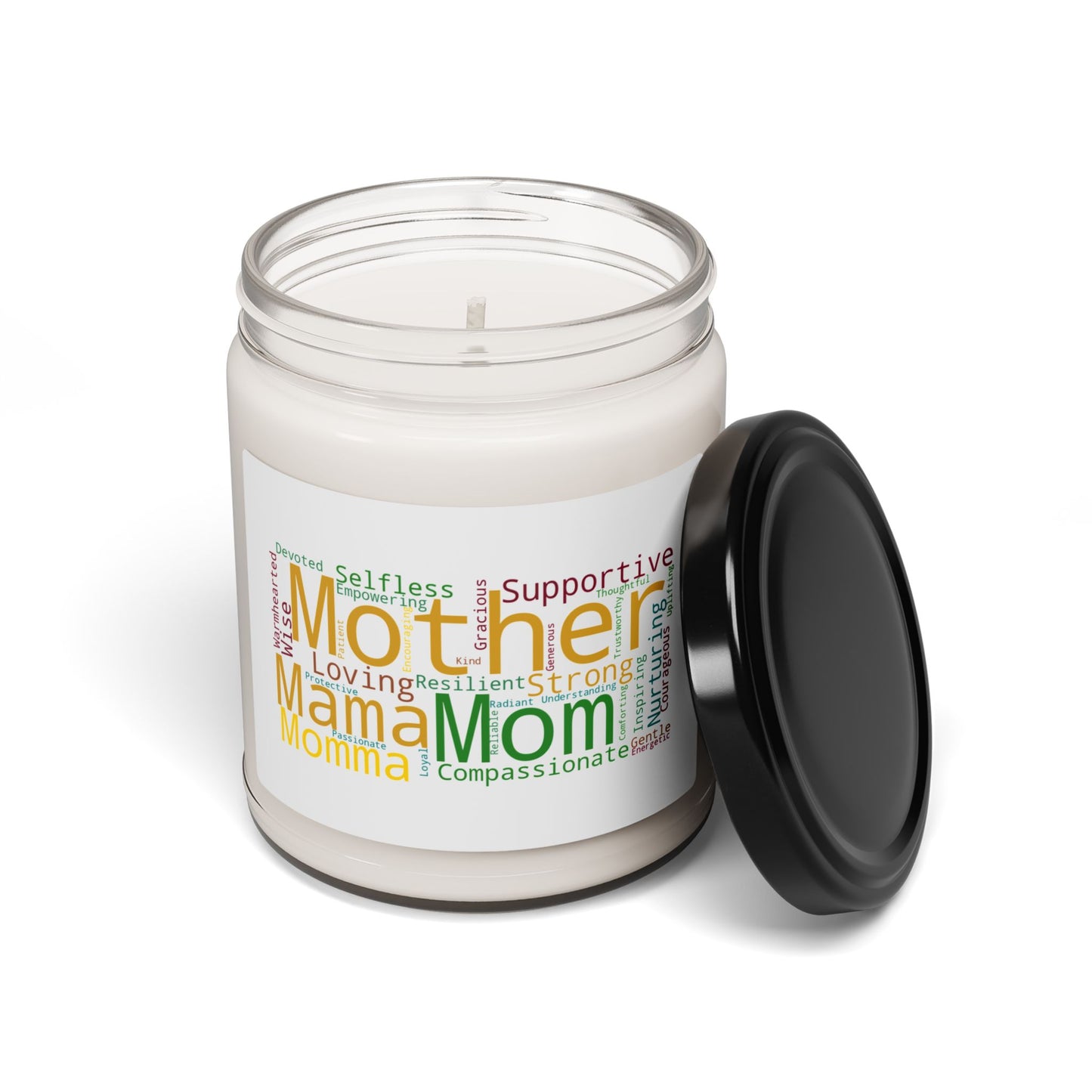 Mom Words - Scented Soy Candle -- Empowering & Supportive Gift for Moms