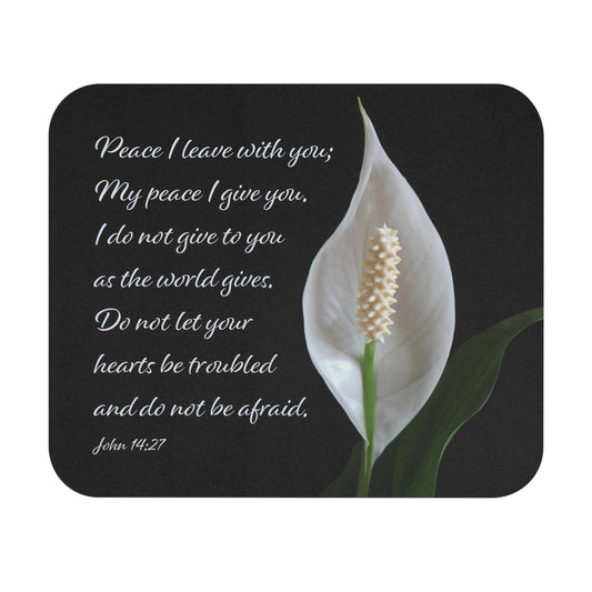 Mouse Pad (Rectangle) - Do Not Let Your Hearts Be Troubled