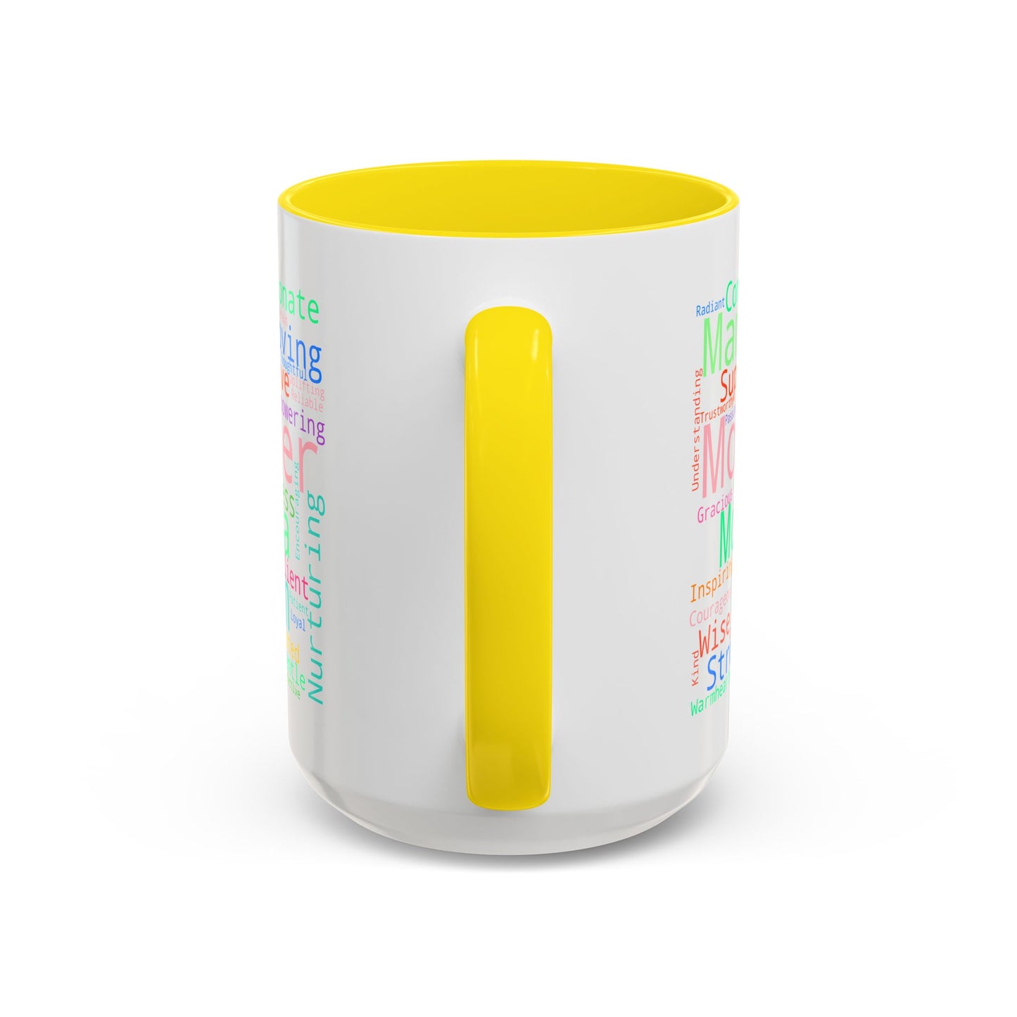 “Mom in Every Word” Color Accent Mug – Perfect Gift for Mother’s Day, Birthday & More