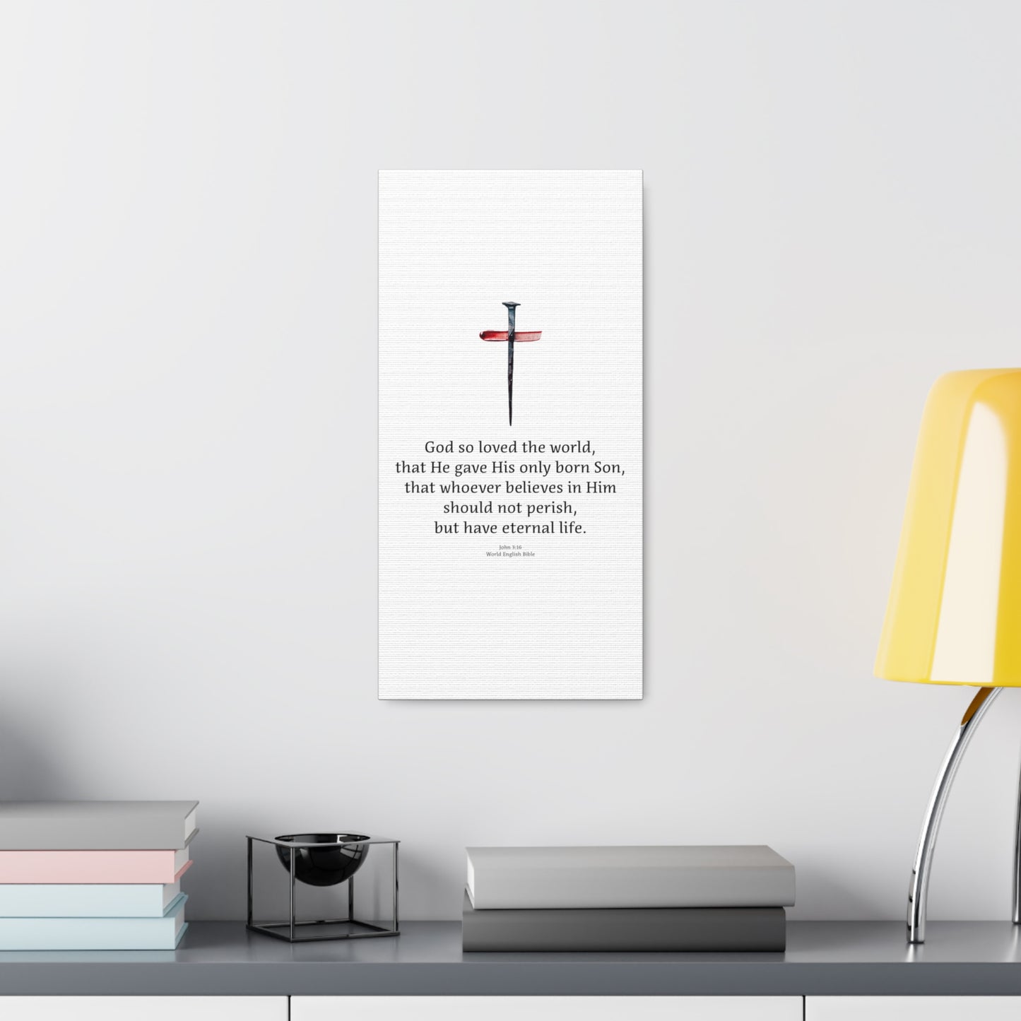 Canvas Gallery Wraps - John 3:16 - God So Loved The World